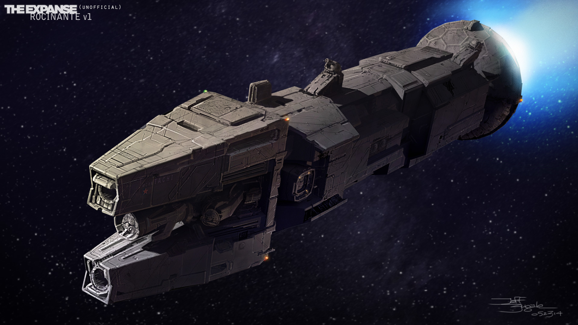 Artstation The Expanse Unofficial Rocinante Design 1