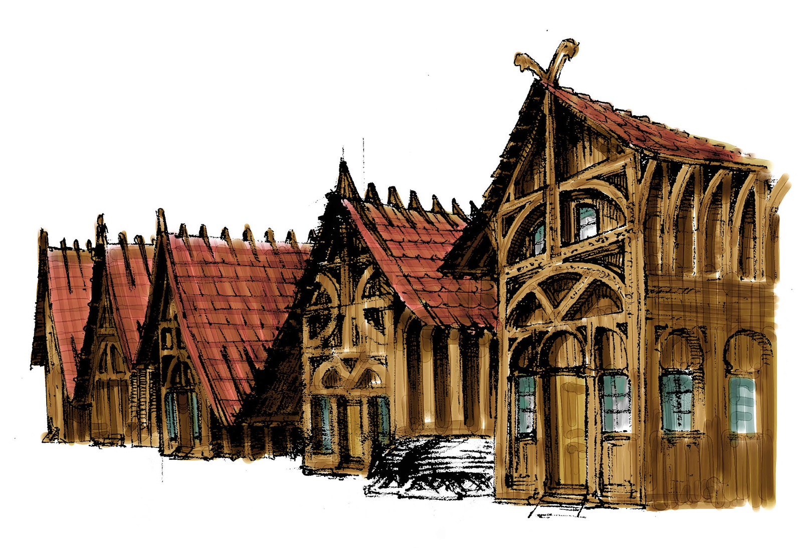 Esgaroth buildings