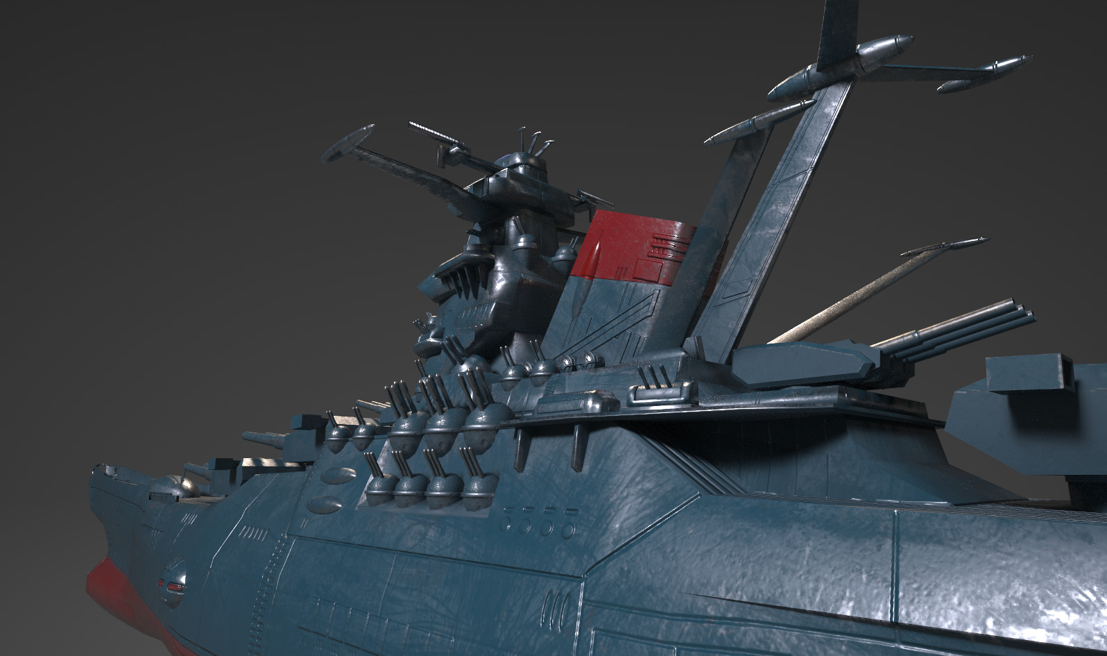 Artstation Space Battleship Yamato 3d Leon Pcm