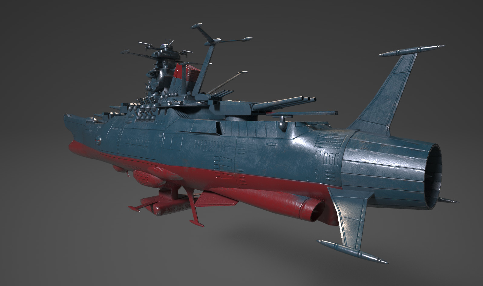 Artstation Space Battleship Yamato 3d Leon Pcm