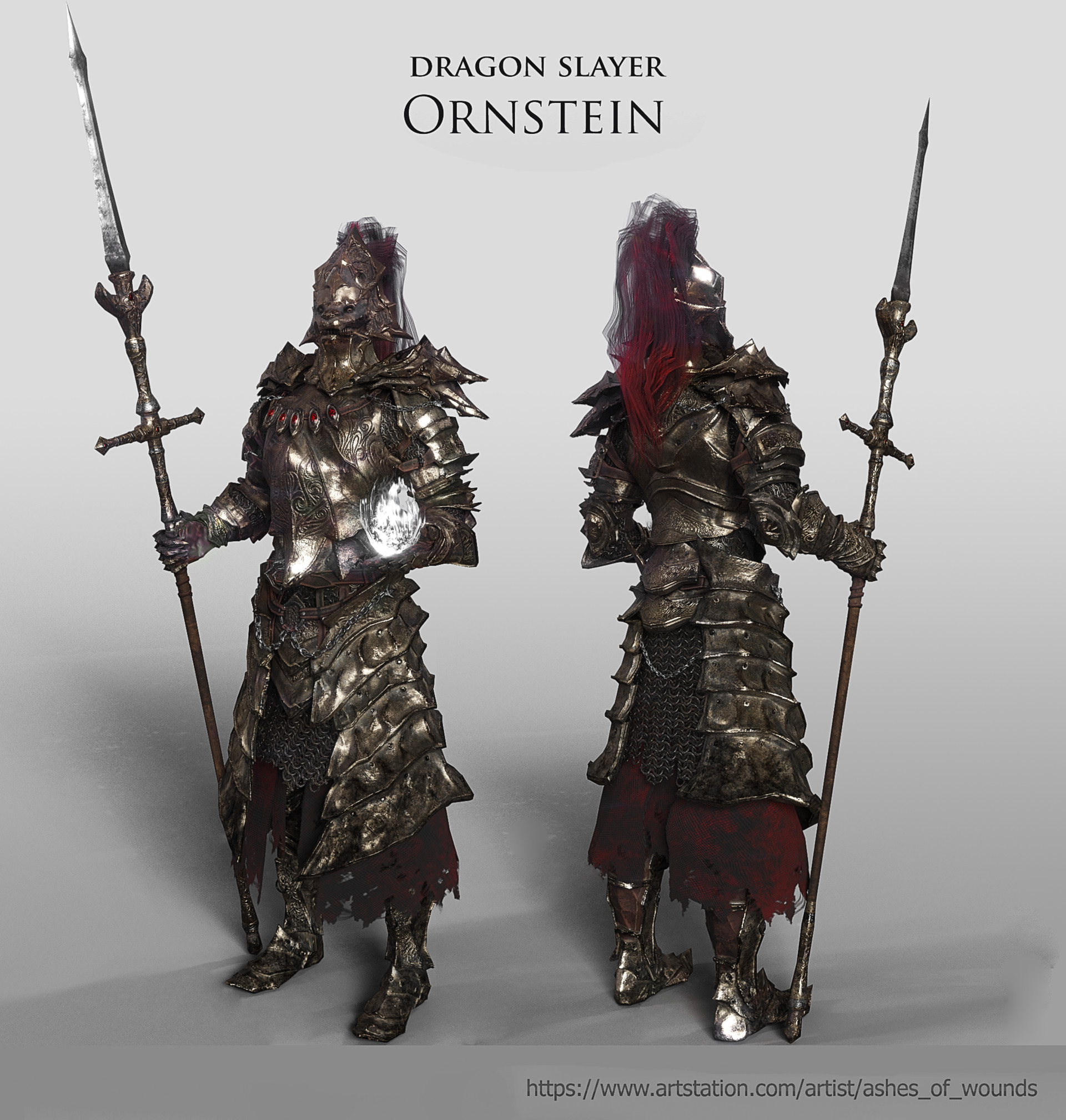 ArtStation - Dragon Slayer Ornstein