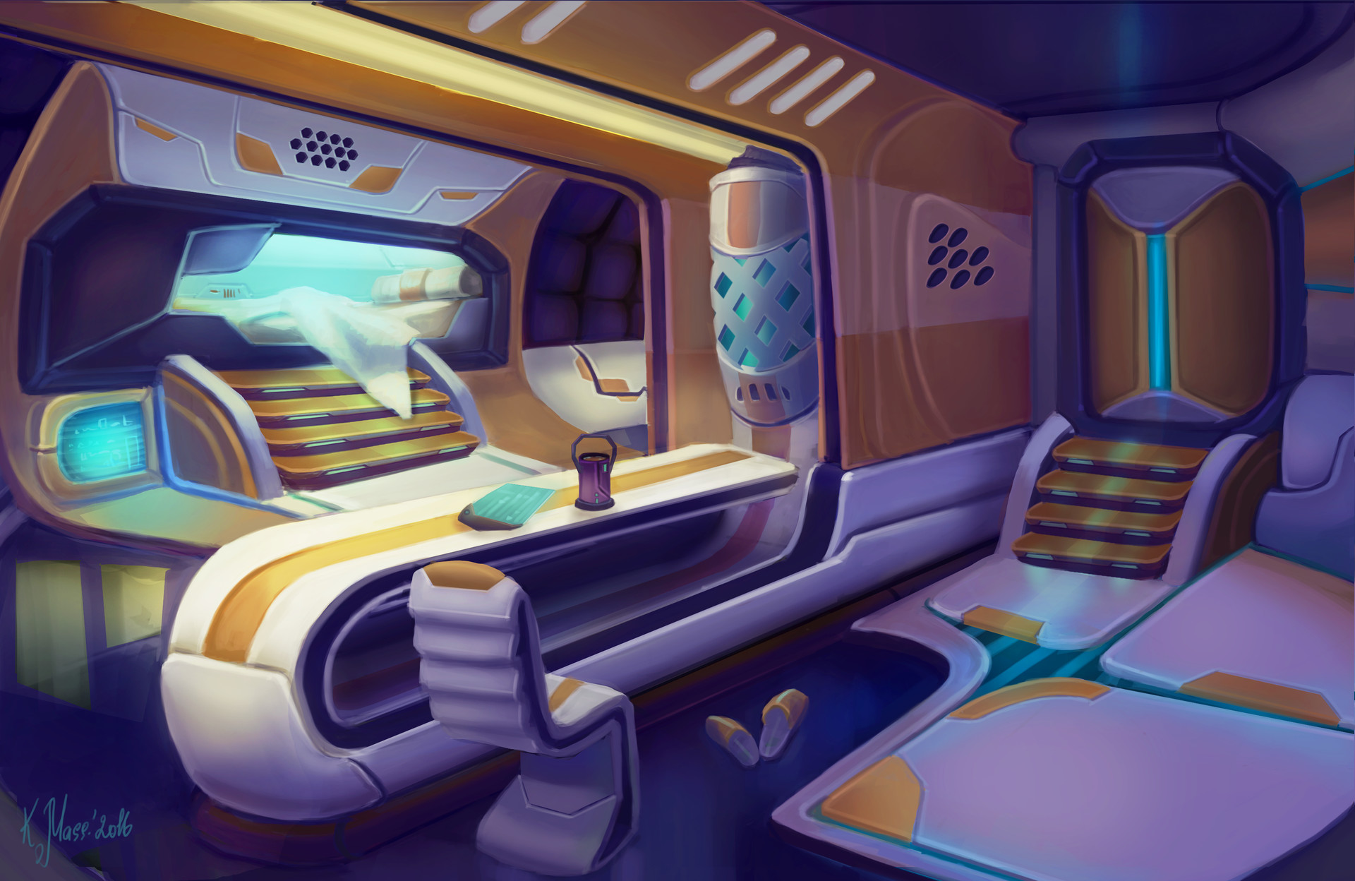 ArtStation - Sci-fi interior