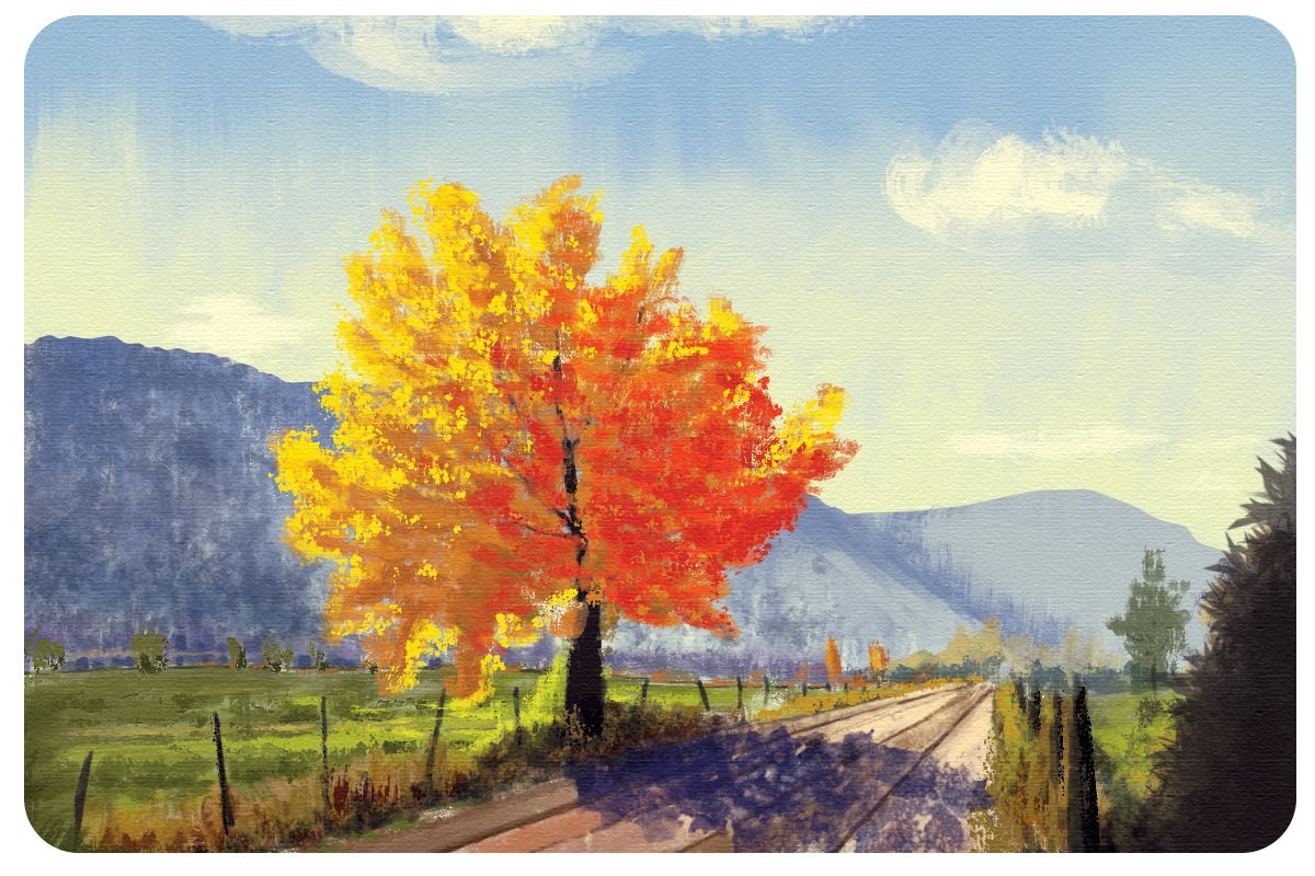 Artstation Some Study After Douglas Aagard S Cottonwood And Maple Tree Paintings Silviu Gosav