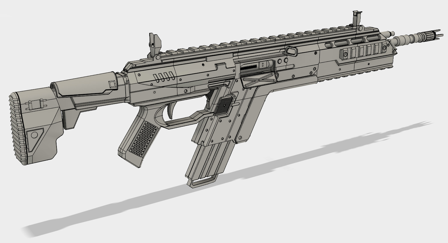R-101C Carbine - Titanfall - 3D model for printing.