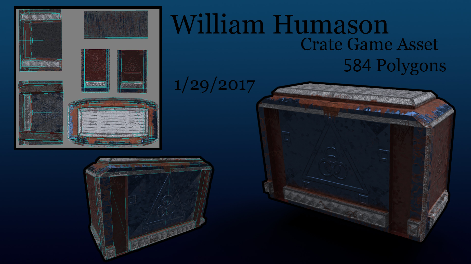 ArtStation Crate Game Asset