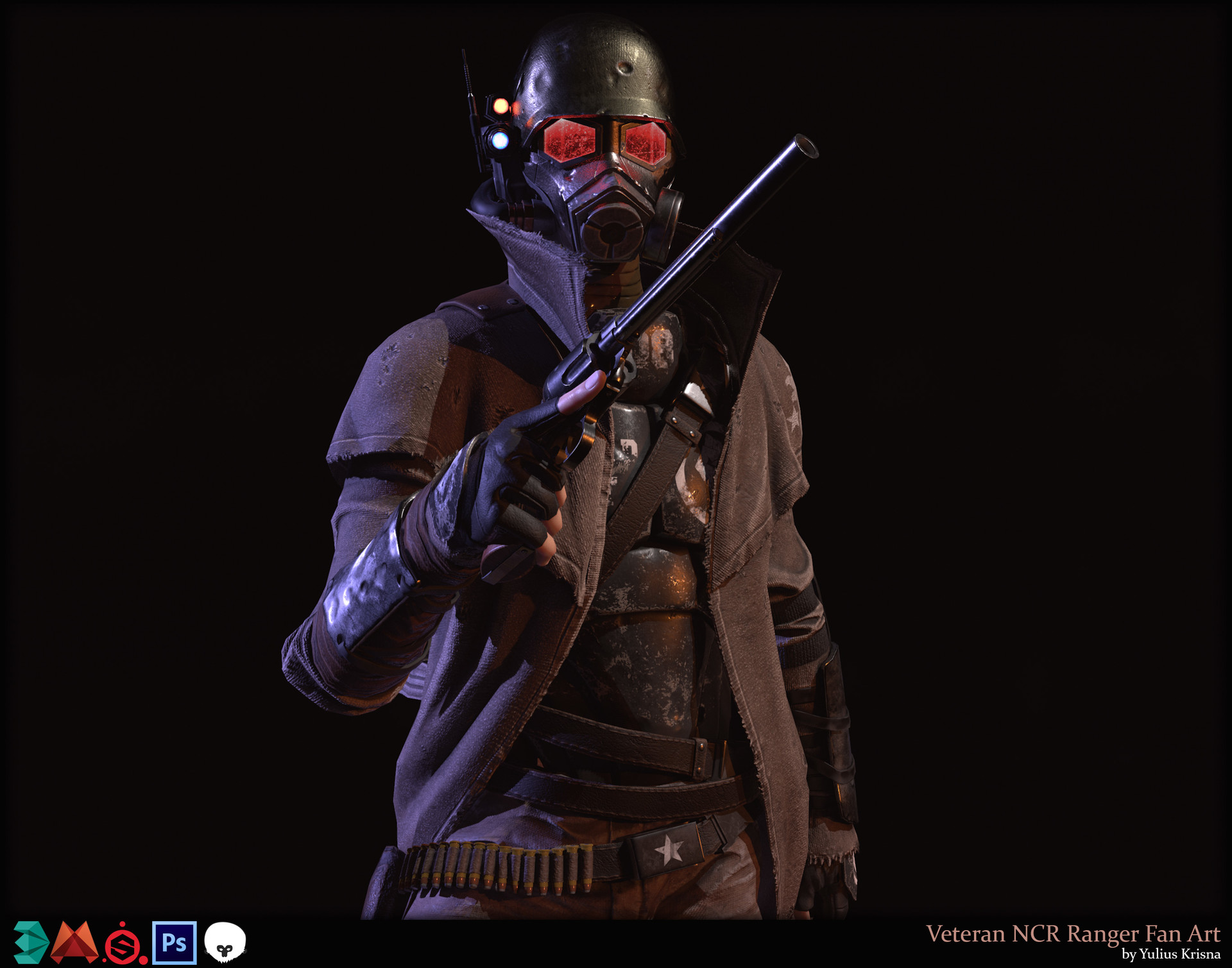 Artstation Veteran Ncr Ranger Fanart Yulius Krisna