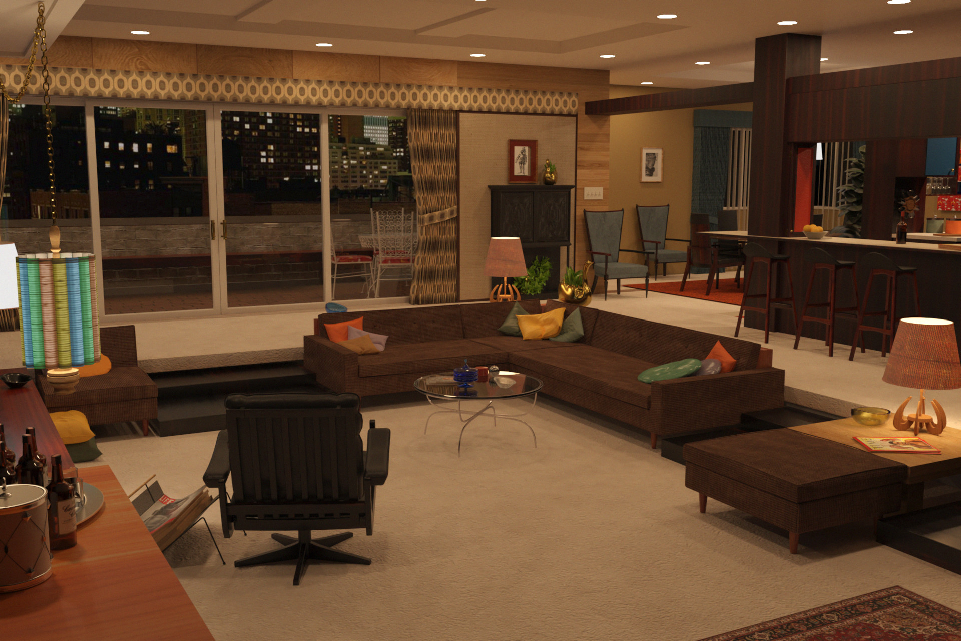 Artstation Mad Men Don Draper S Apartment Pierre Guilpain