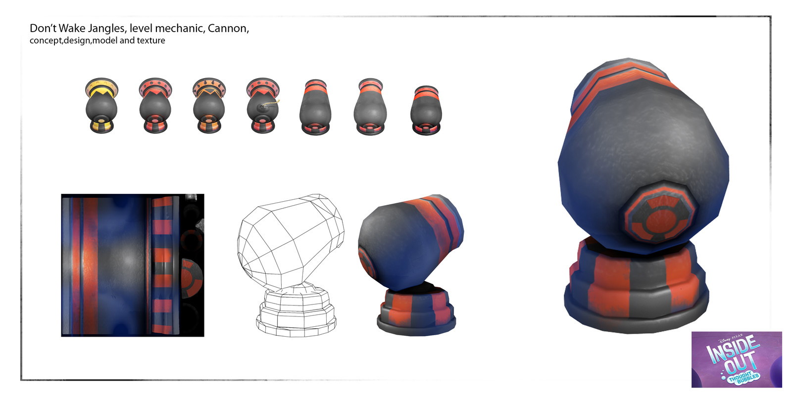 Conceptualized, design , model, painted texture and base animation for game mechanic