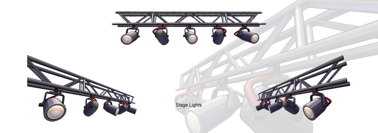 Stage Lights Model and texture