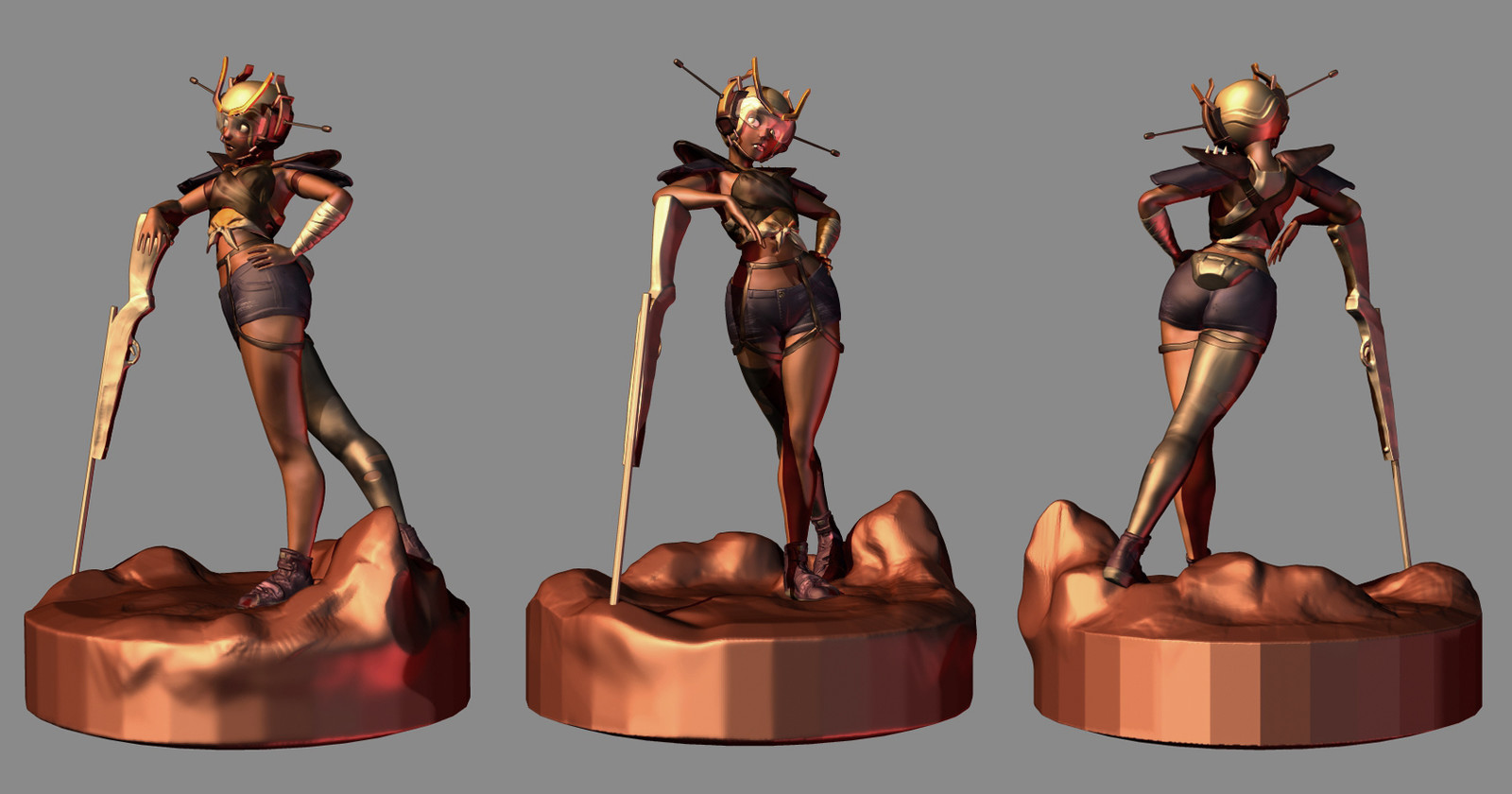 Played around with the materials and lighting here