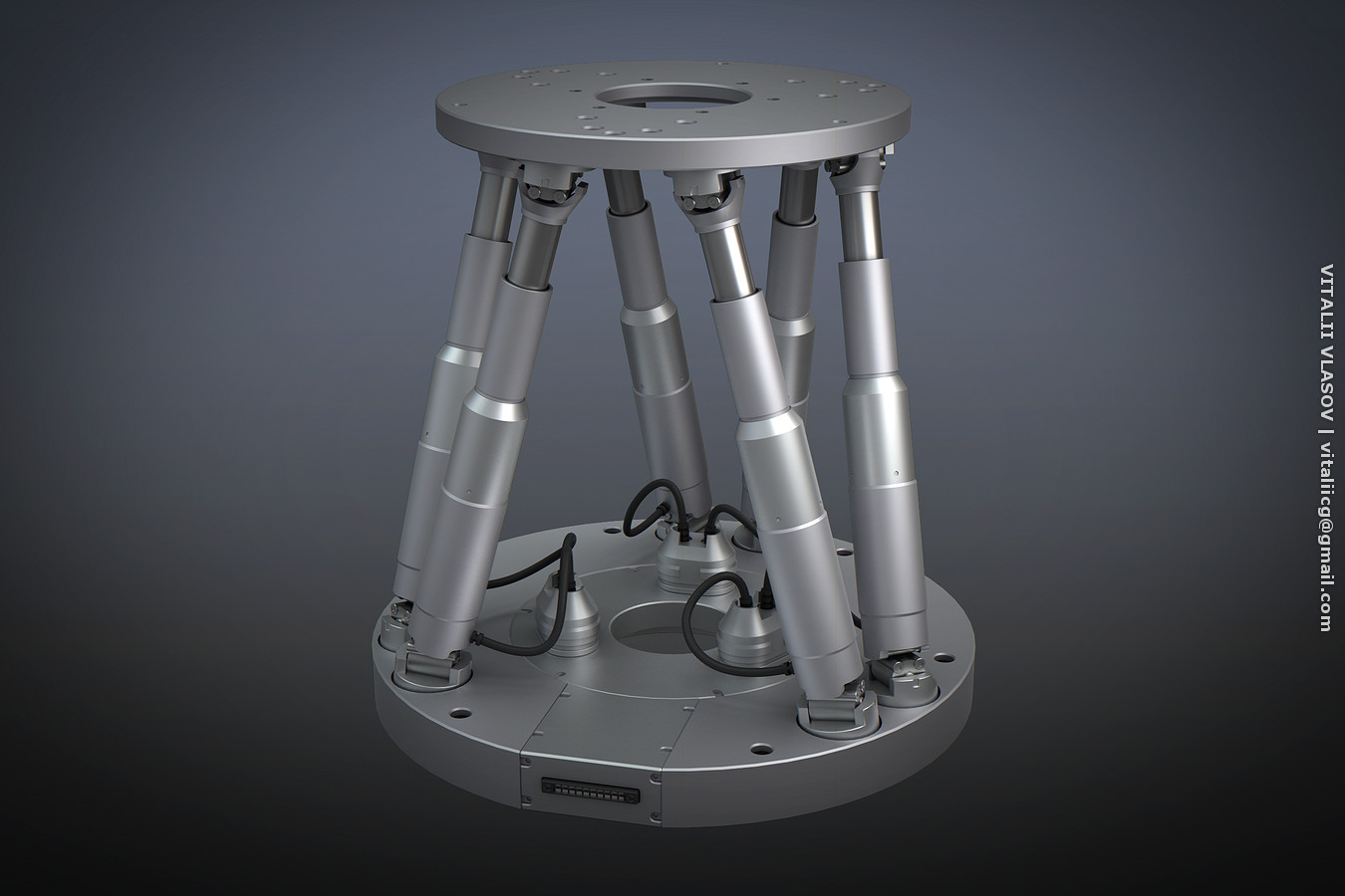 Vitalii Vlasov Stewart Platform Hexapod