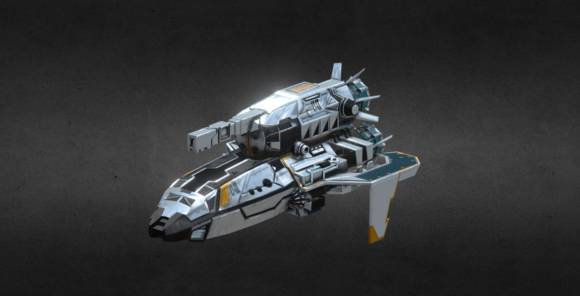 ArtStation - Spaceship Game Modeling Low poly