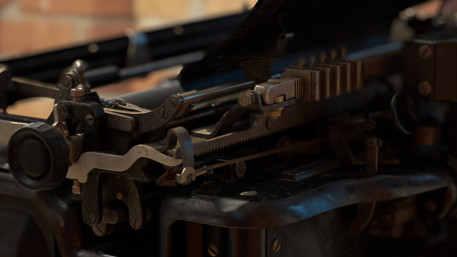 Typewriter- Back Closeup