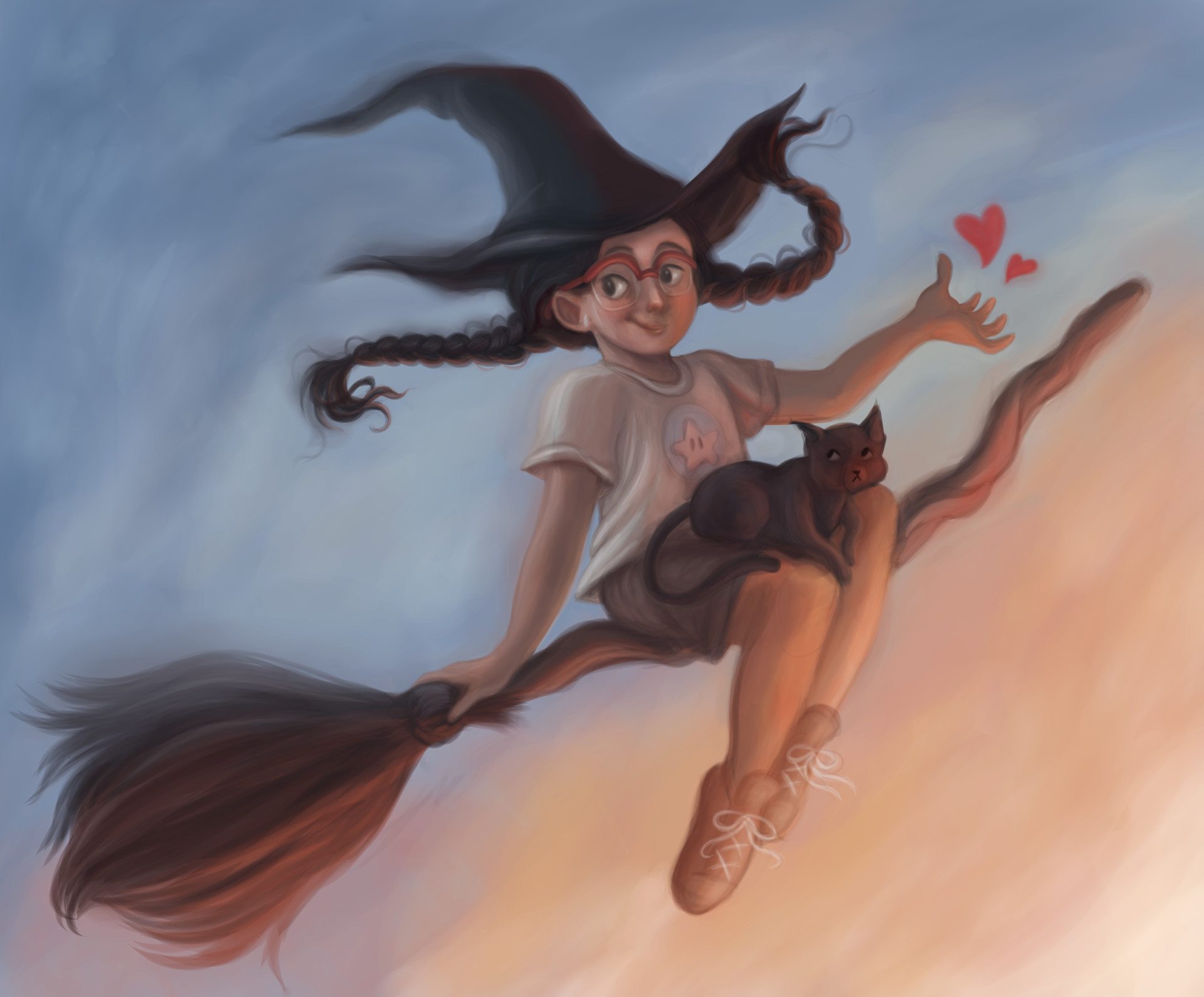 Artstation Cute Witch Dimitris Karakousis