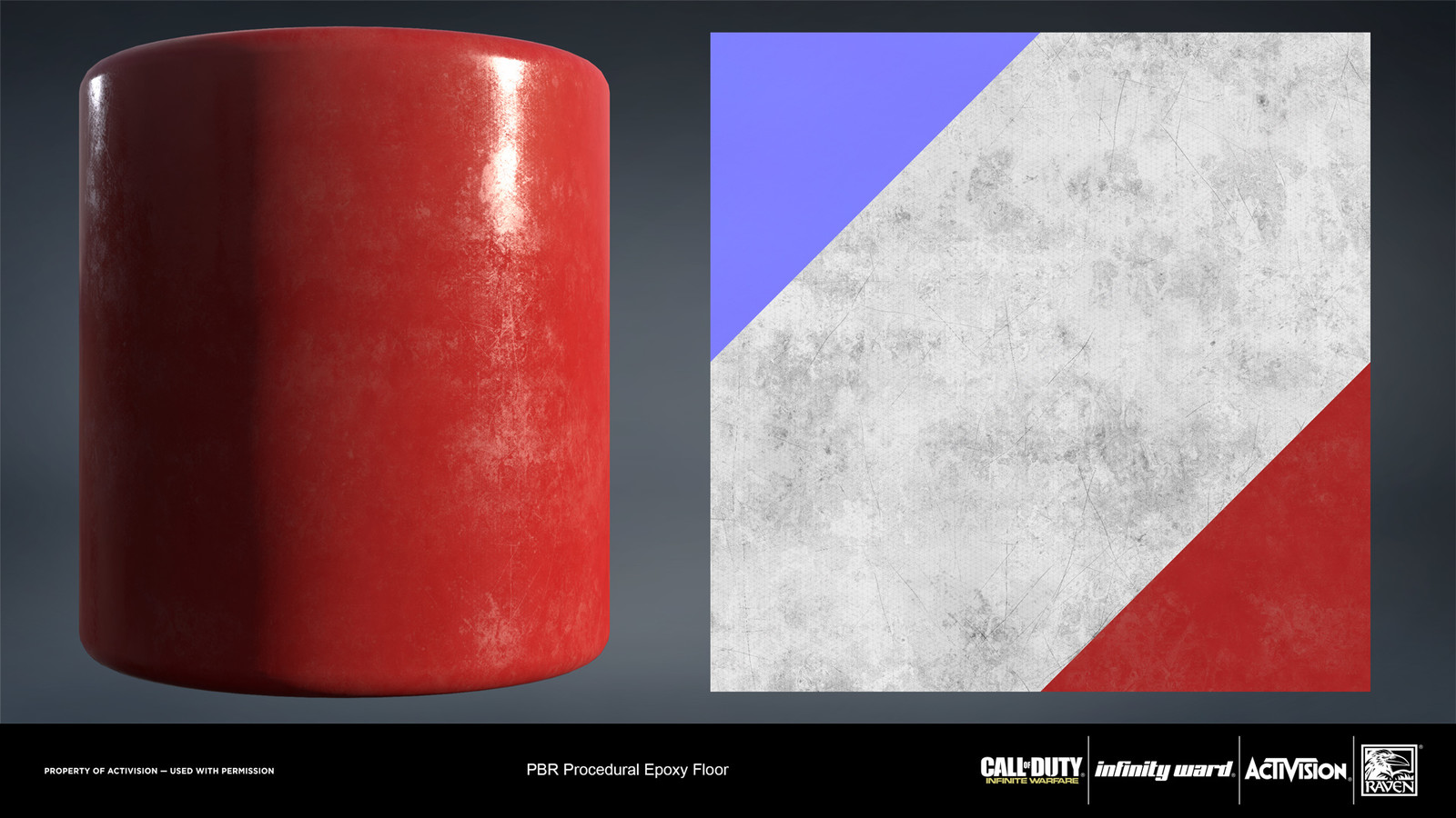 Epoxy coated material. Created entirely in Substance Designer.