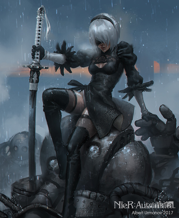 ArtStation - Nier: Automata 2B - fan art