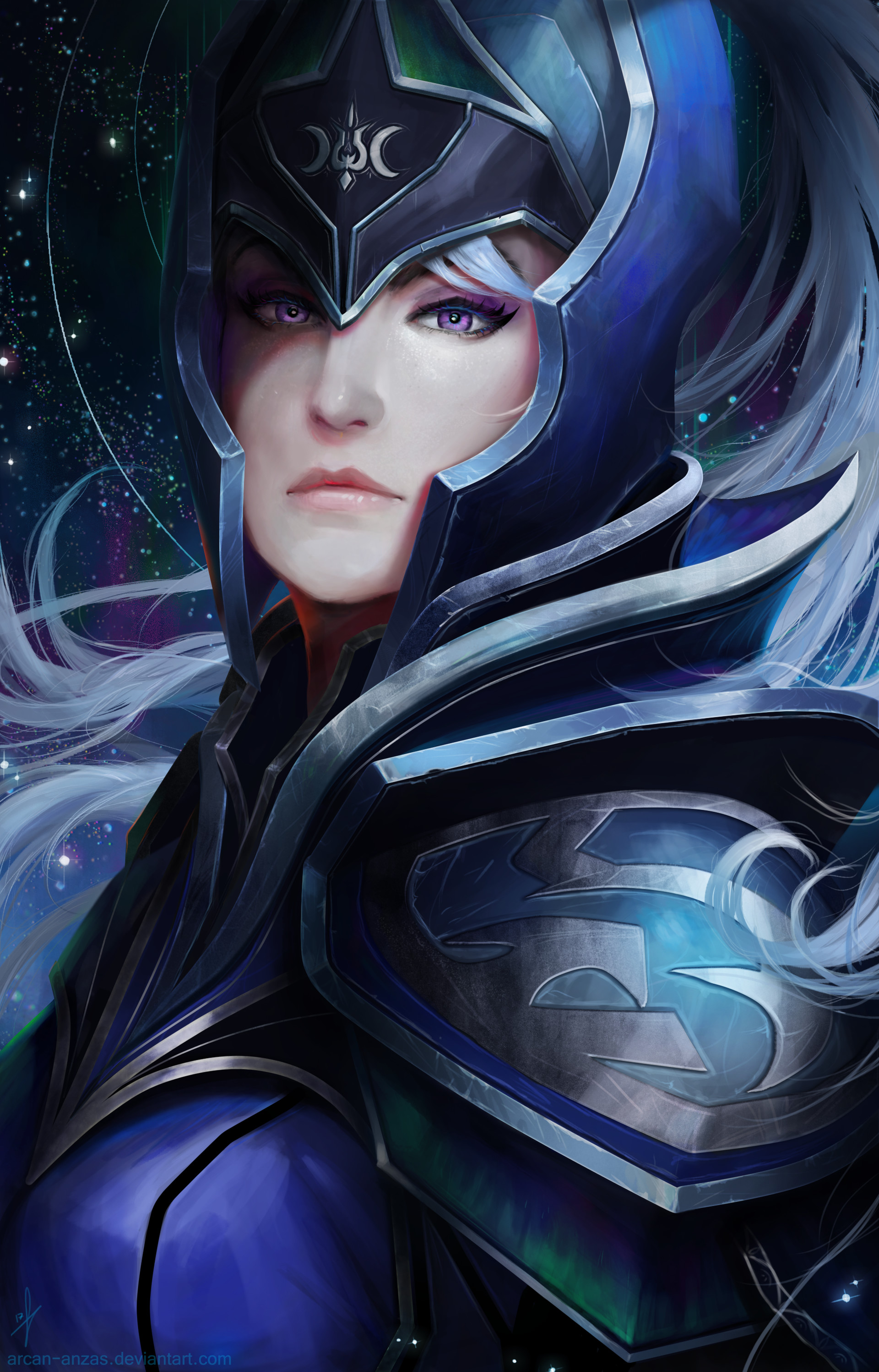 Artstation Dota 2 Luna The Moon Rider Nath Batemann