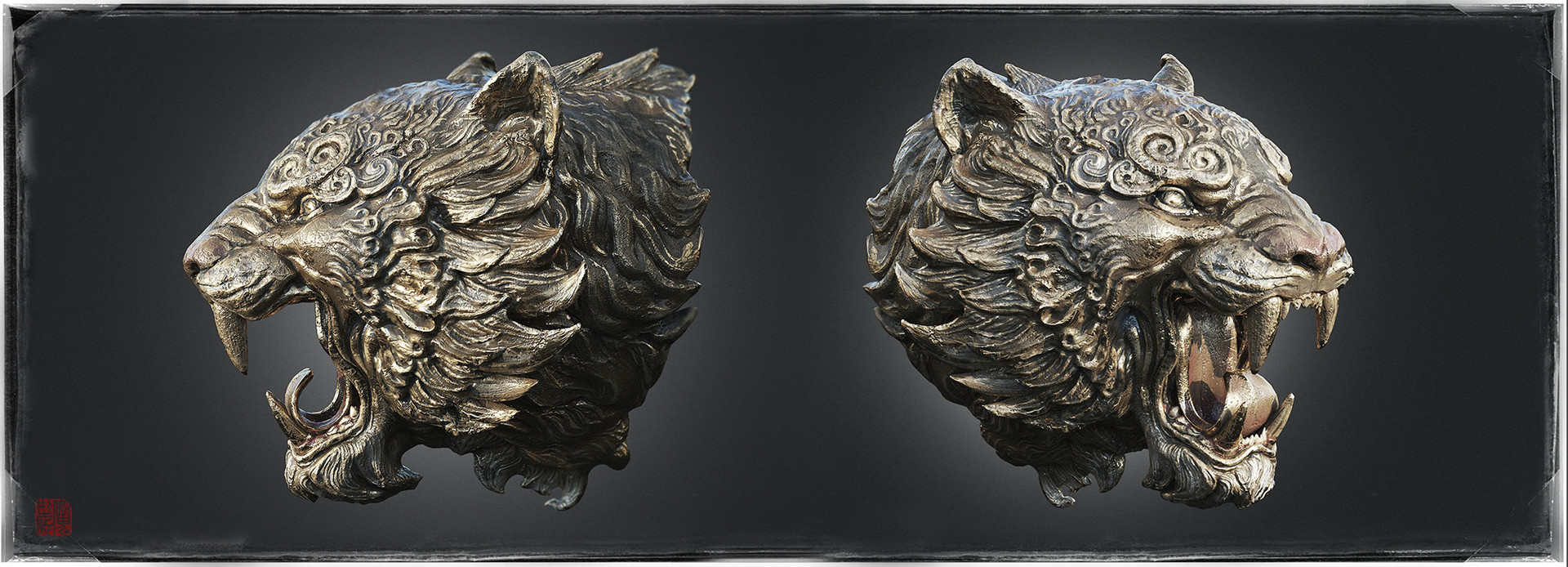 Artstation Tiger Earl Huang Tiger Art Animal Drawings Lion Art