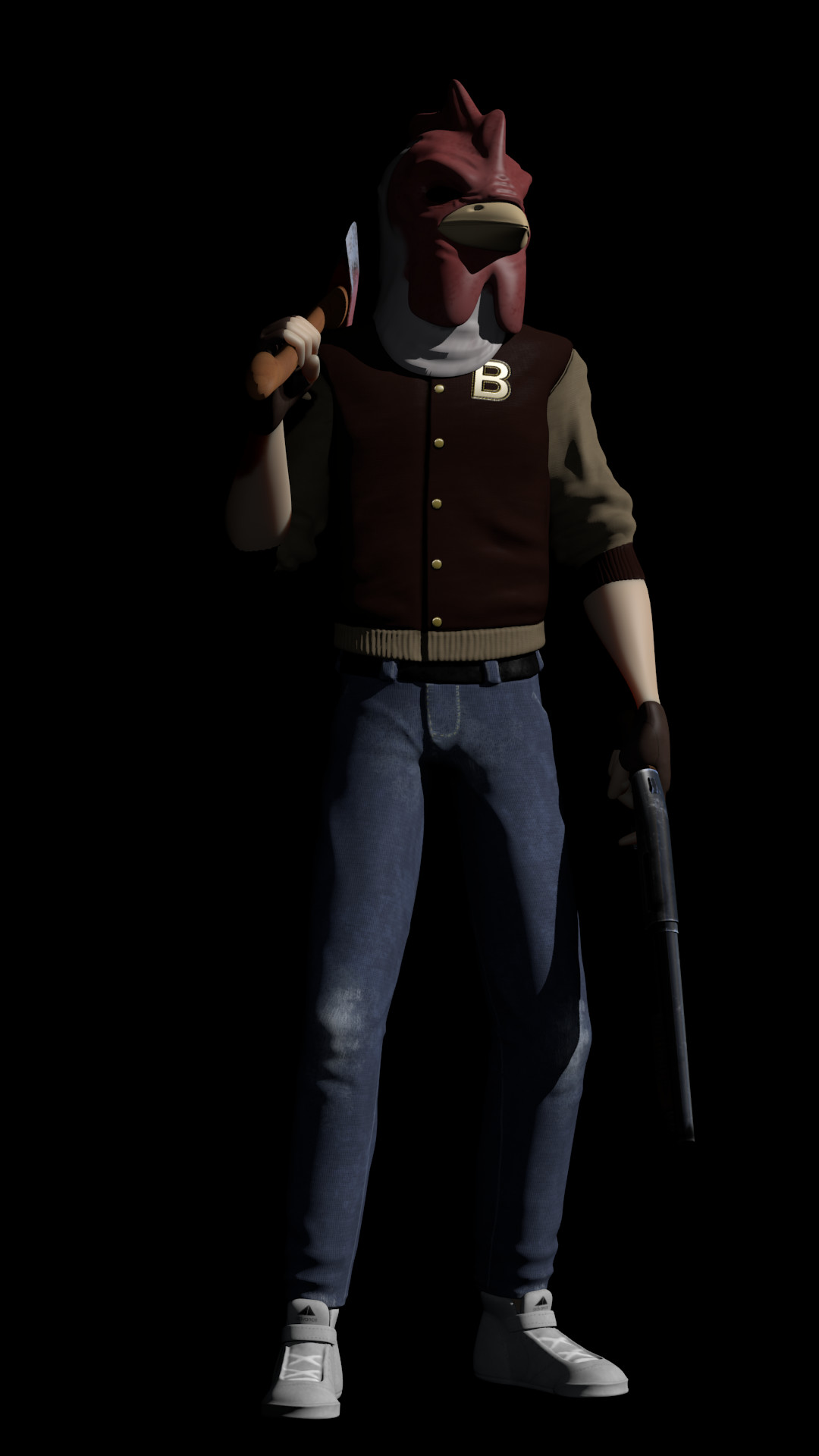 Artstation Jacket Form Hotline Miami Patryk Jablonski