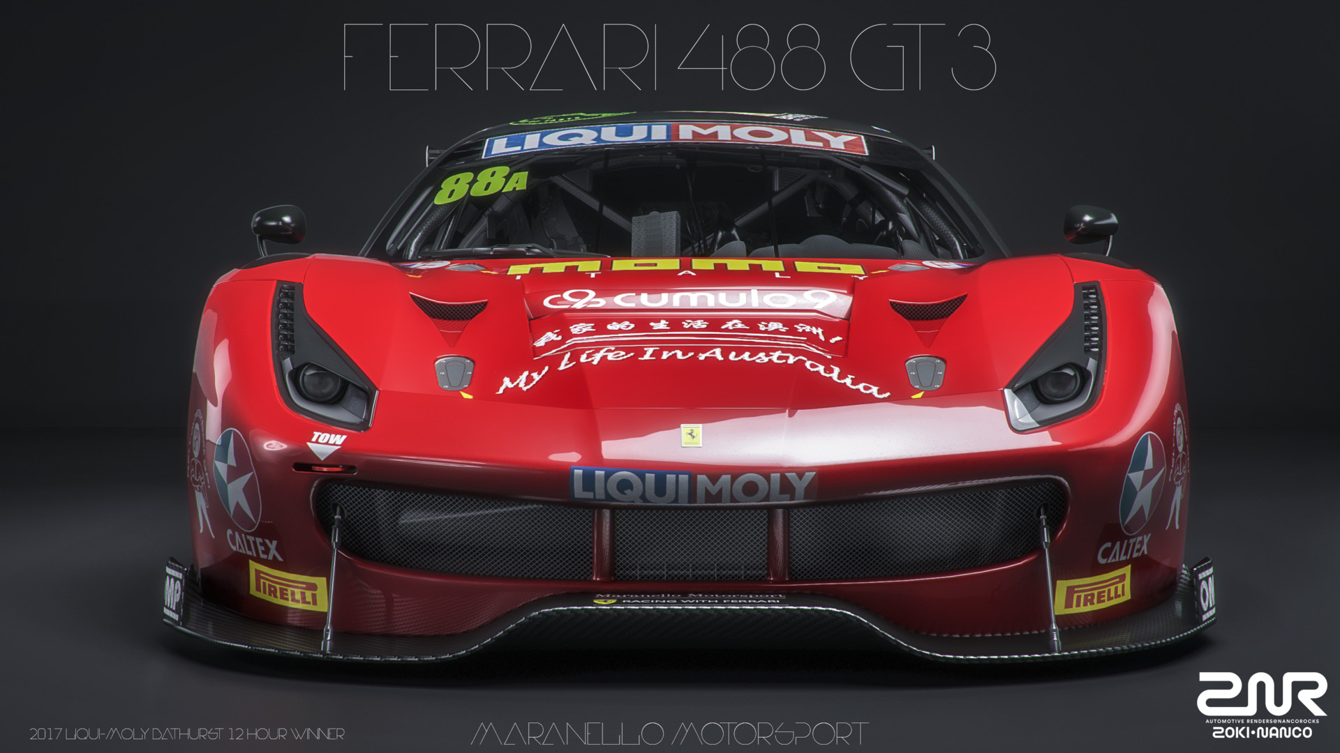 Artstation Ferrari 488 Gt3 Maranello Motorsport 2017