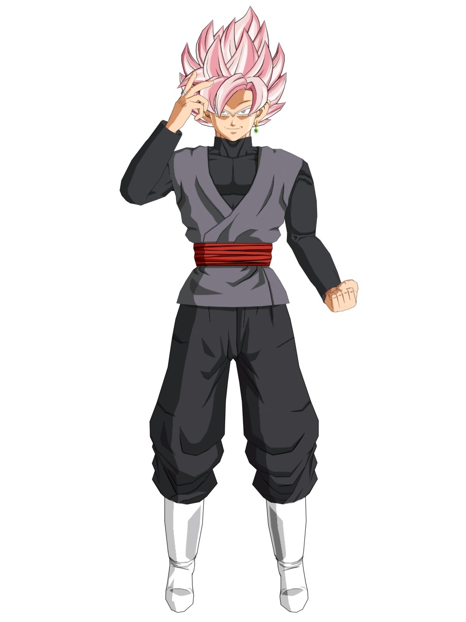 ArtStation - Super Saiyan Rosé Goku Black (Drip)