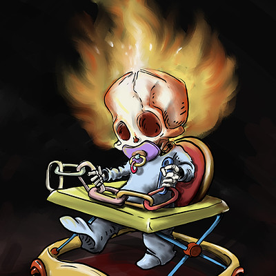Ronald bousseau baby ghost rider w