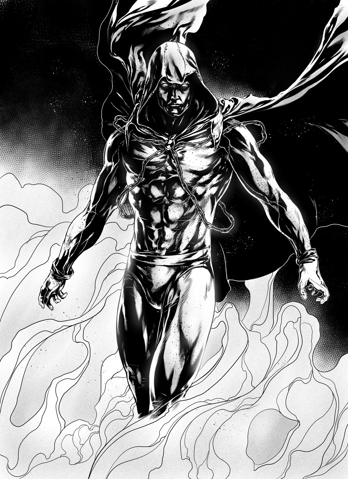 black and white dc villain