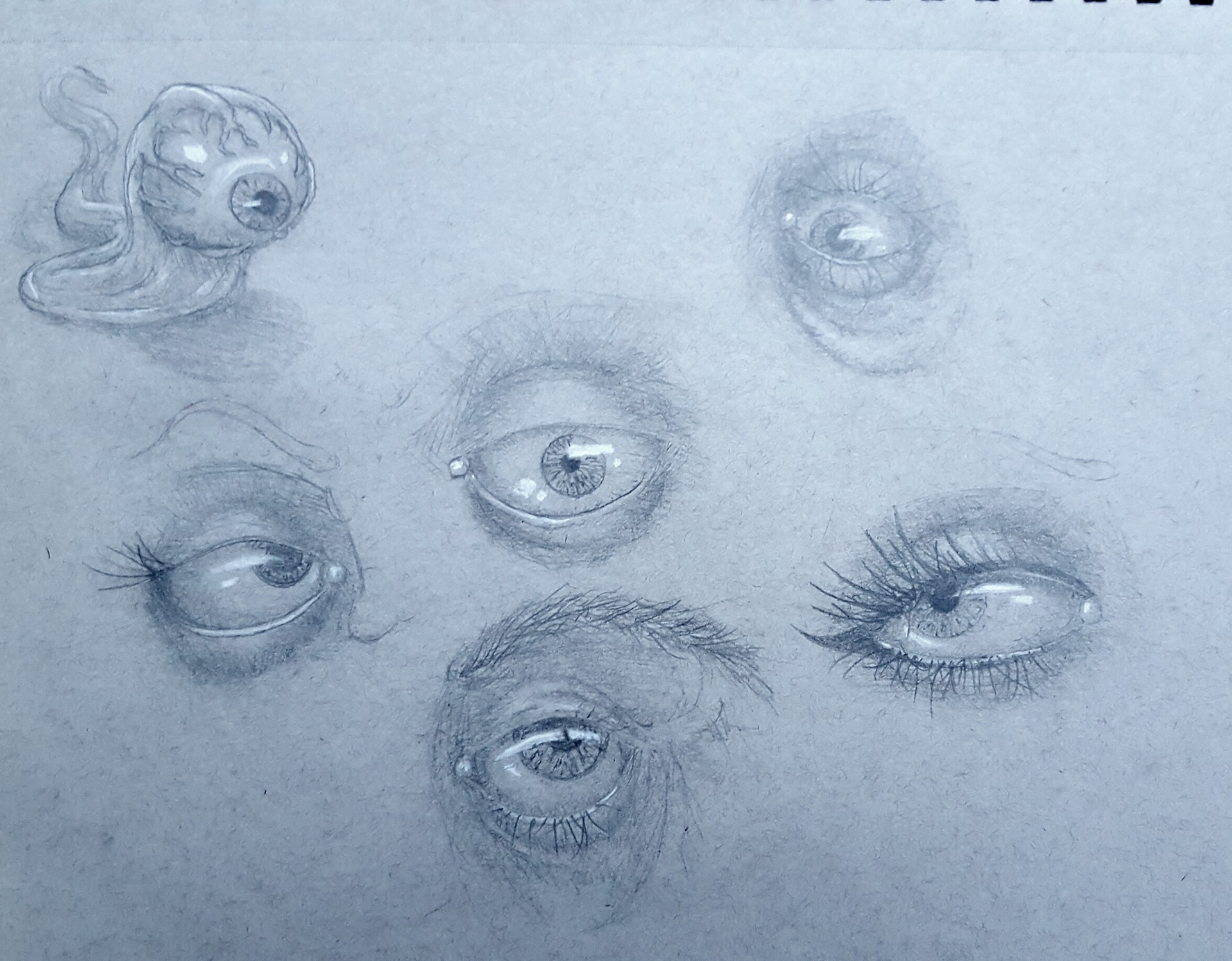 Artstation Sketch Book Eye Study Billy Monfort