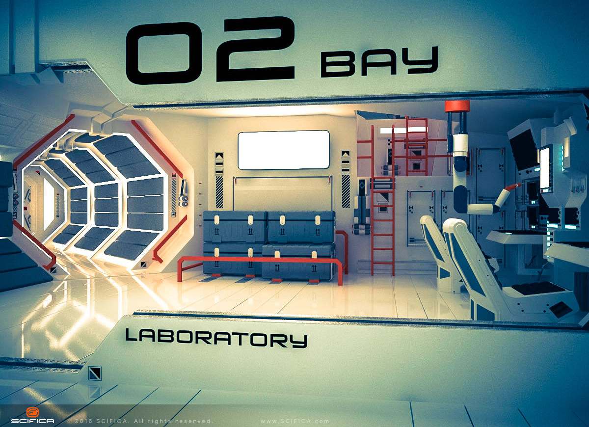 Artstation Scifi Interior Design Hard Surface 3d Model Anton