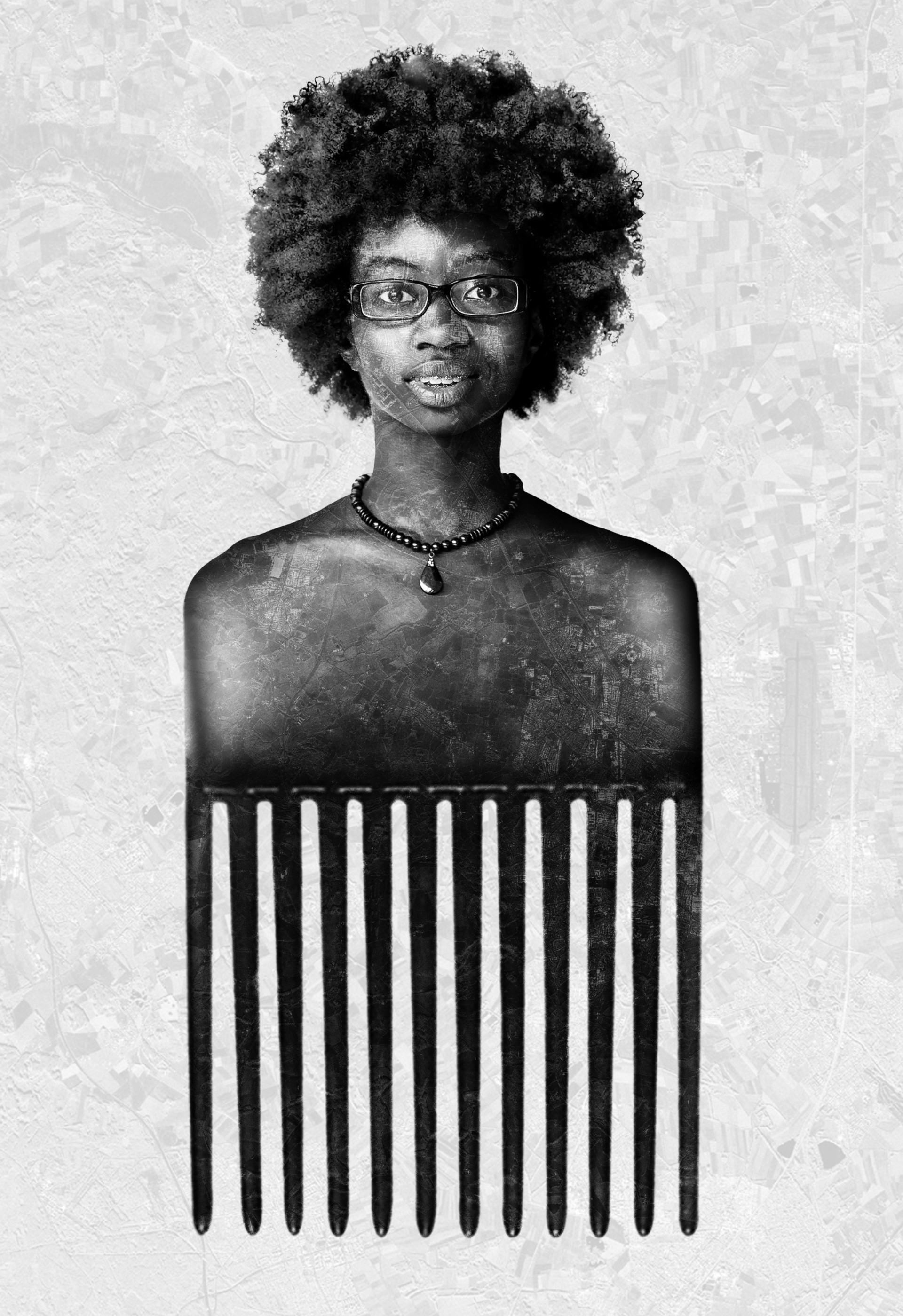 Black power online afro comb
