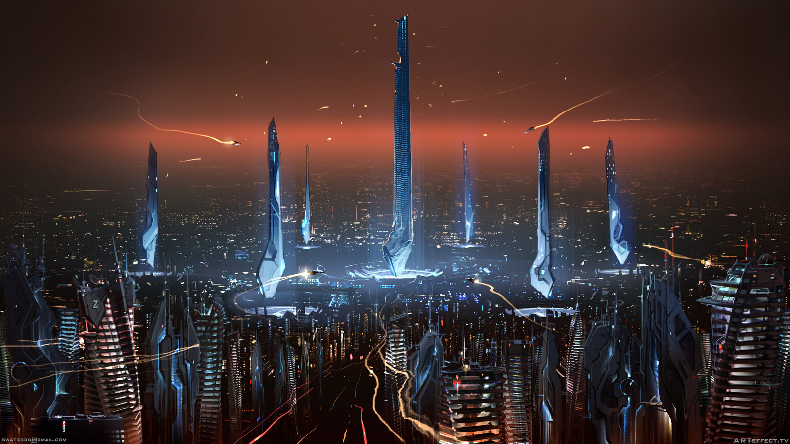 Parametric City - panoramic view
