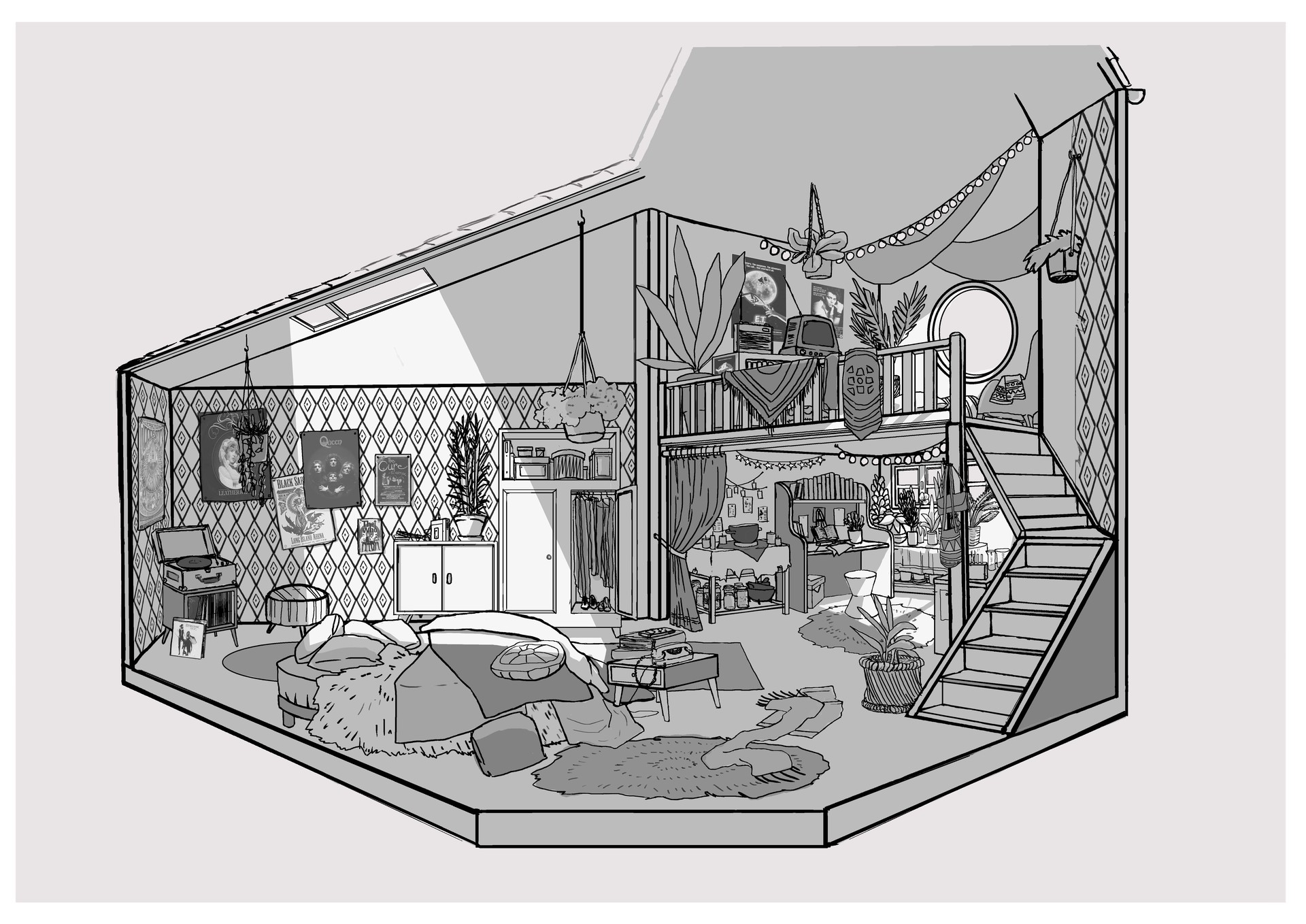 Elsa L Hostis Room Of A Teenager In The 80 S