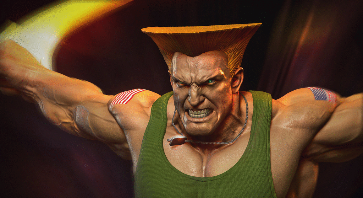 Guile Lookin Pretty GIF - Guile StreetFighter - Discover & Share