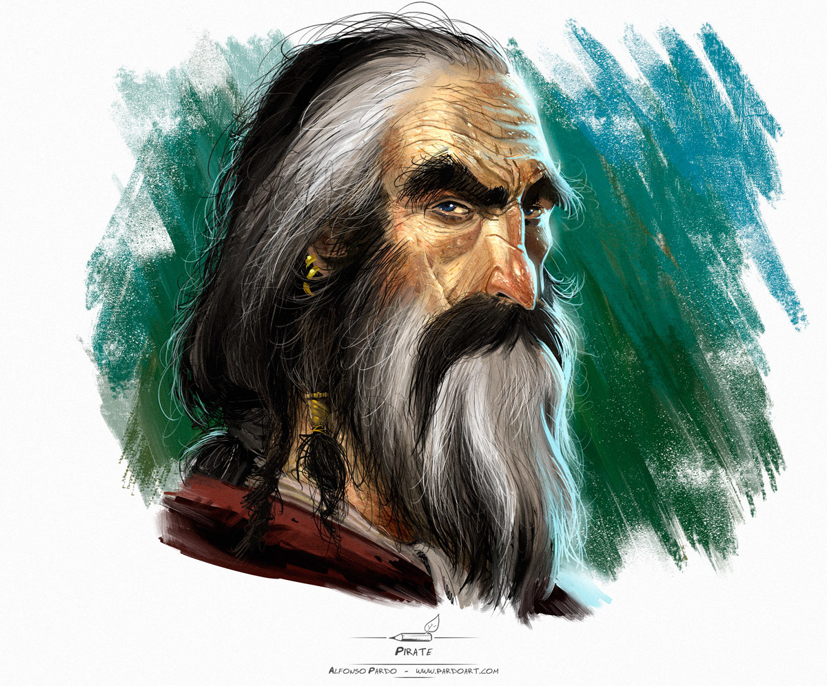 Speed painting - Character design - Pirate 01