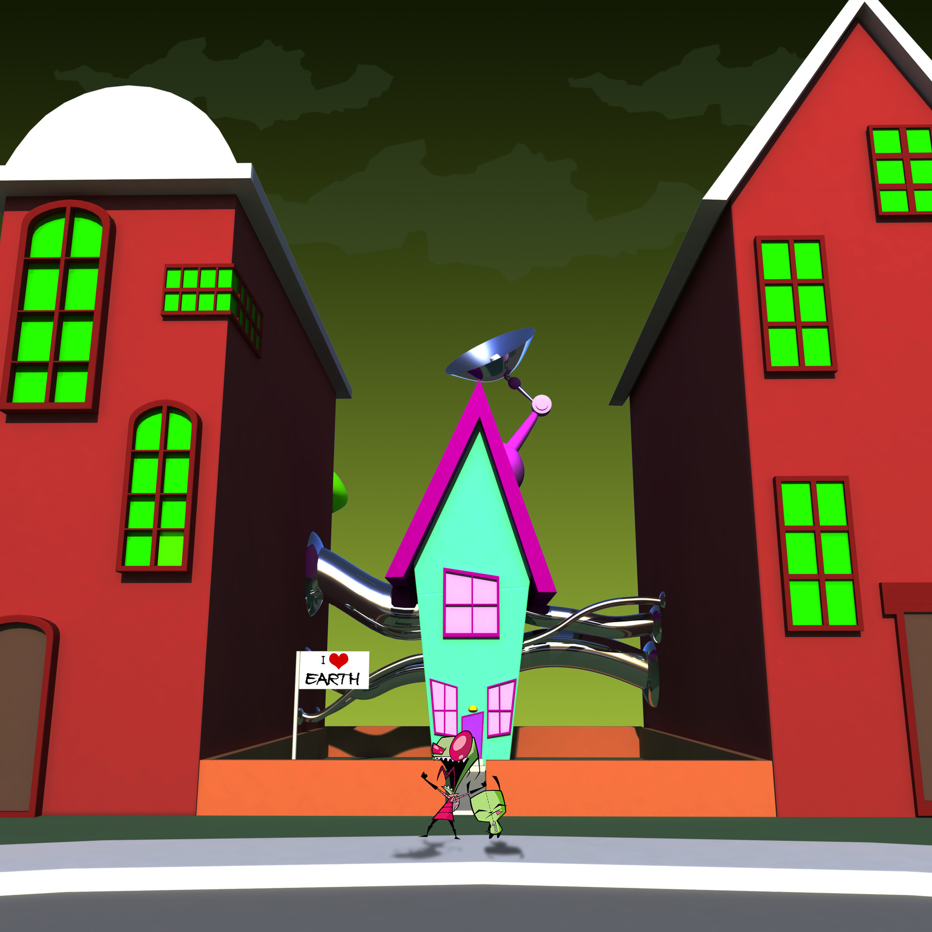 Artstation Invader Zim Notek Daniels