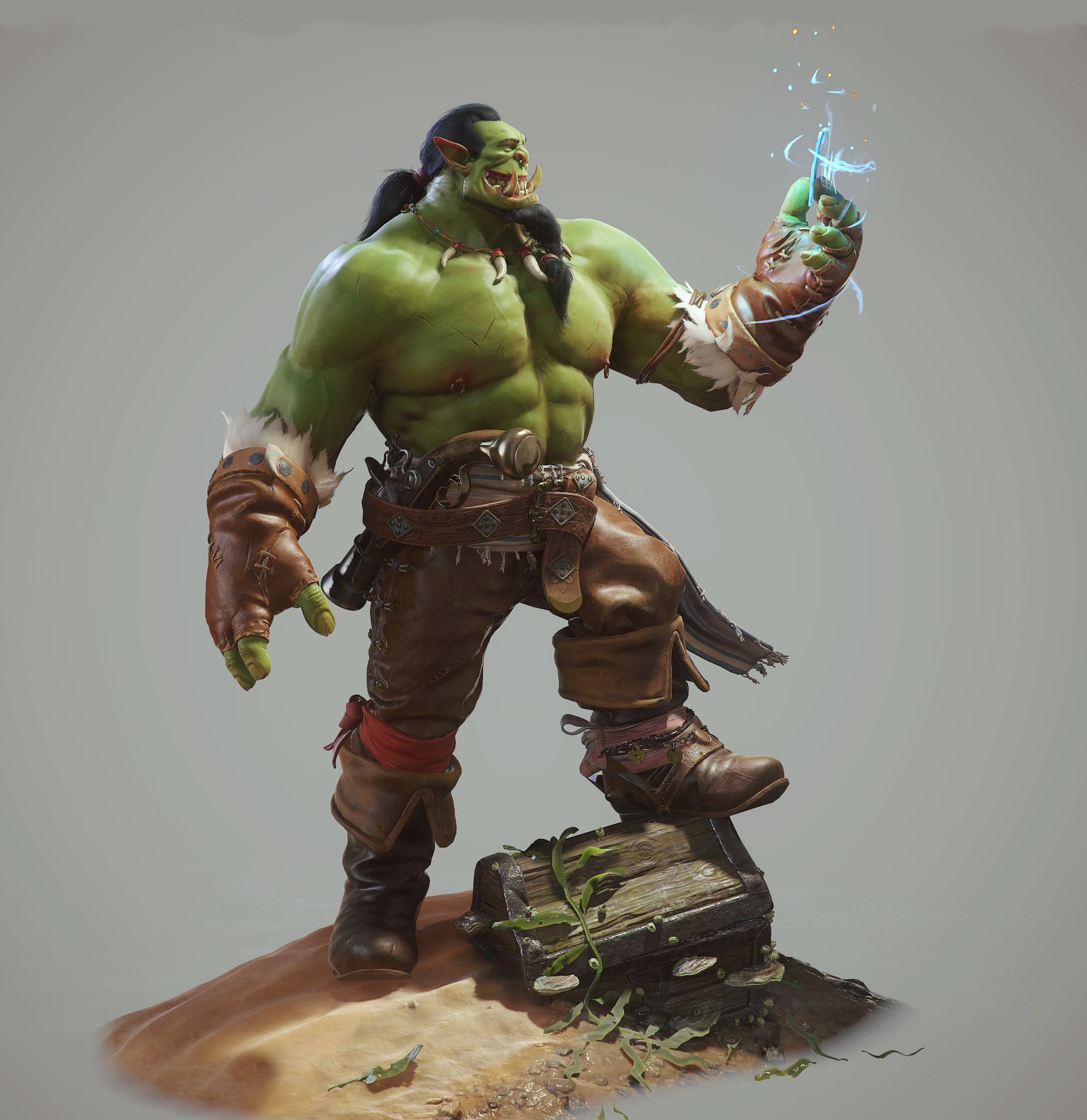 artstation orc gambler aleksey svischev