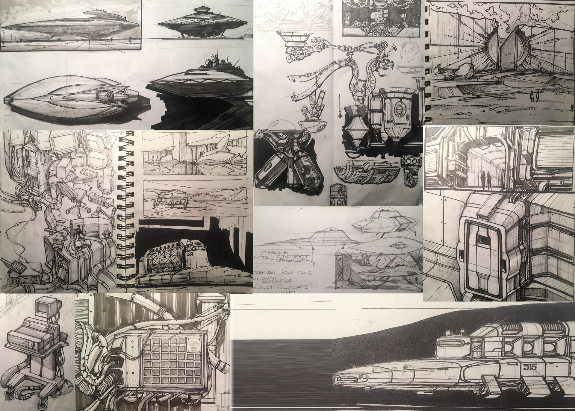 ArtStation Crops from sketchbook