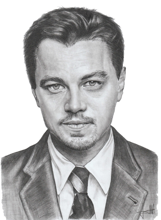 Artstation Leonardo Dicaprio With Charcoal Pencil Jose Maria