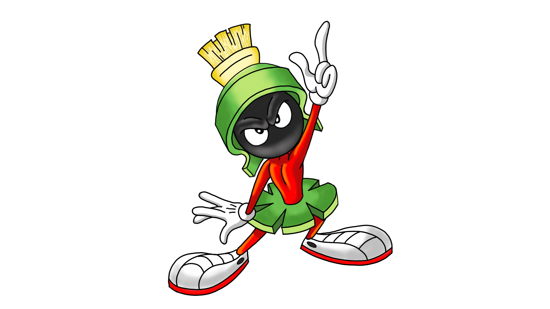 Drawing Marvin the Martian by Daily Cartoon Drawings. 
