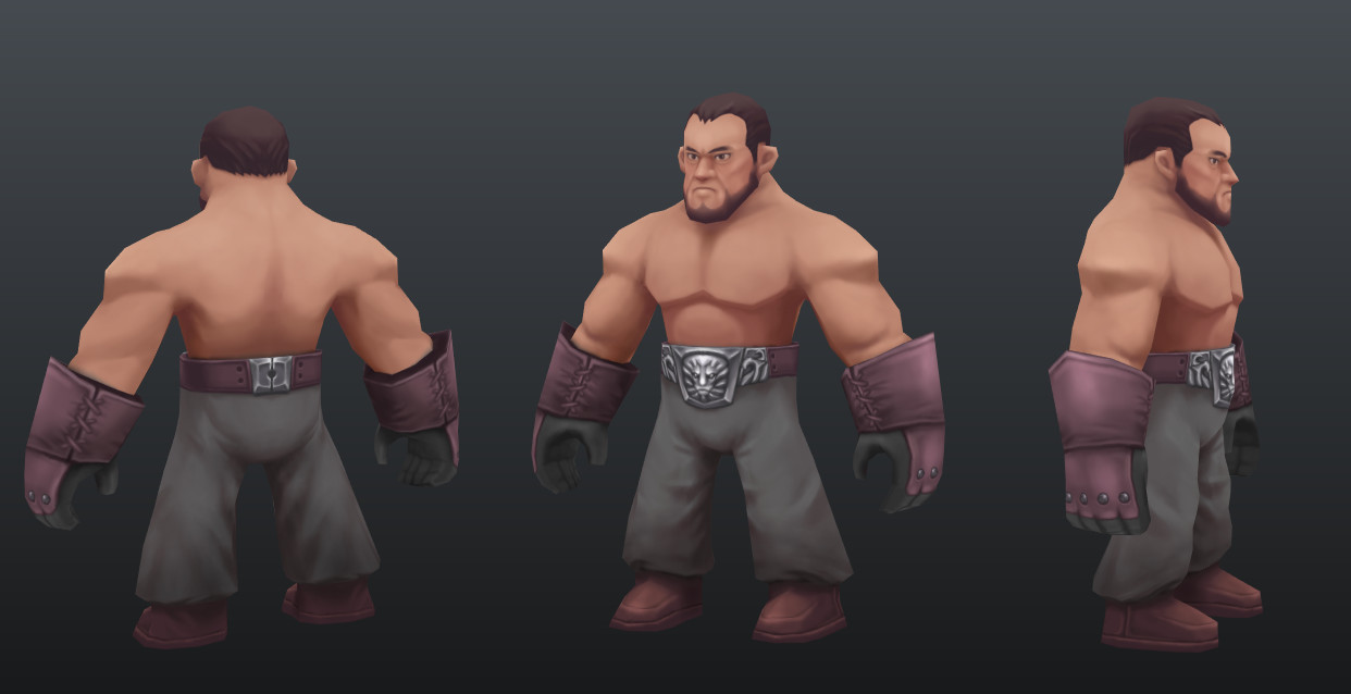 Artstation Low Poly Character Panithan Chartamphai