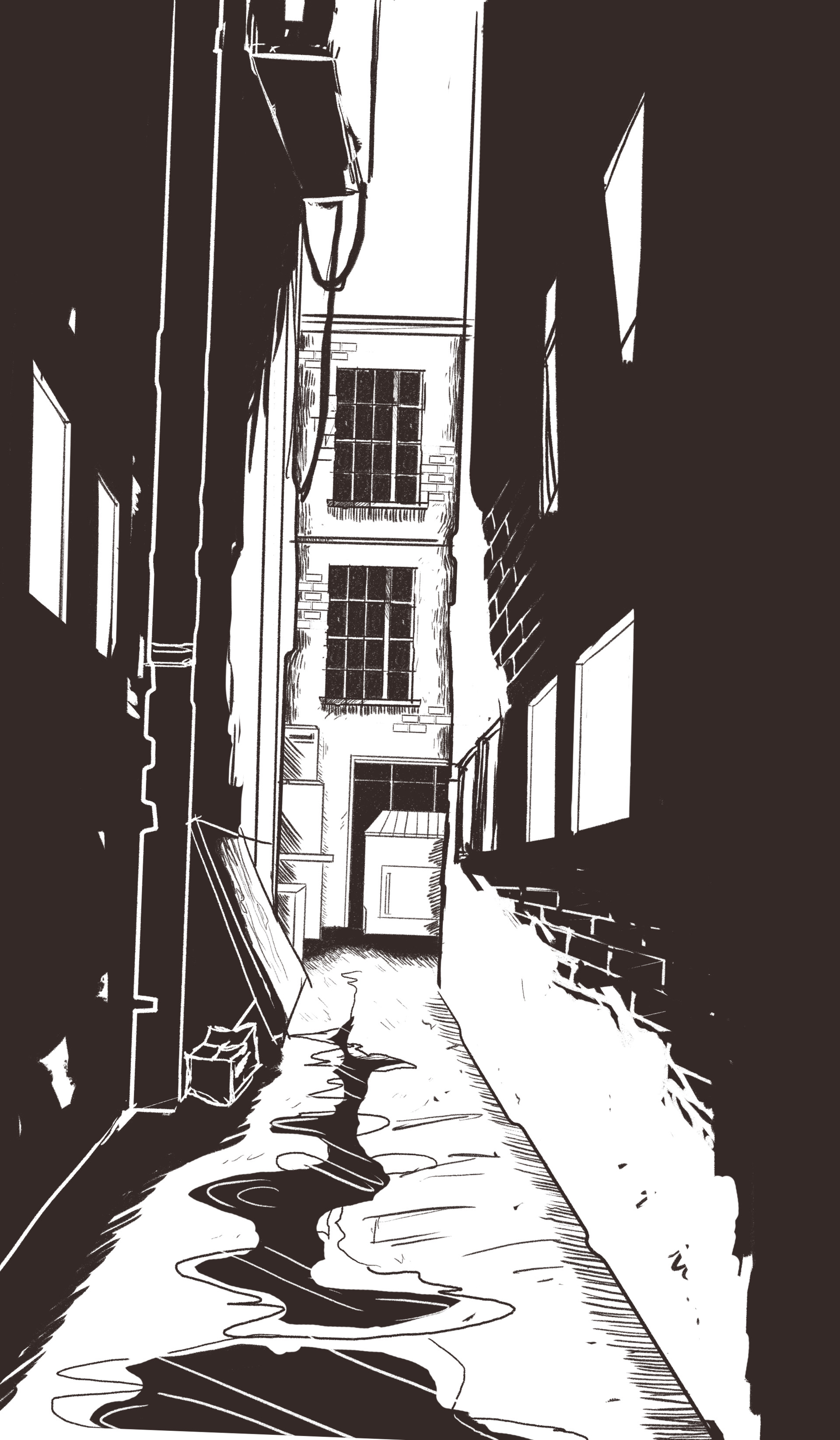 Artstation Back Alley Christie Mccown