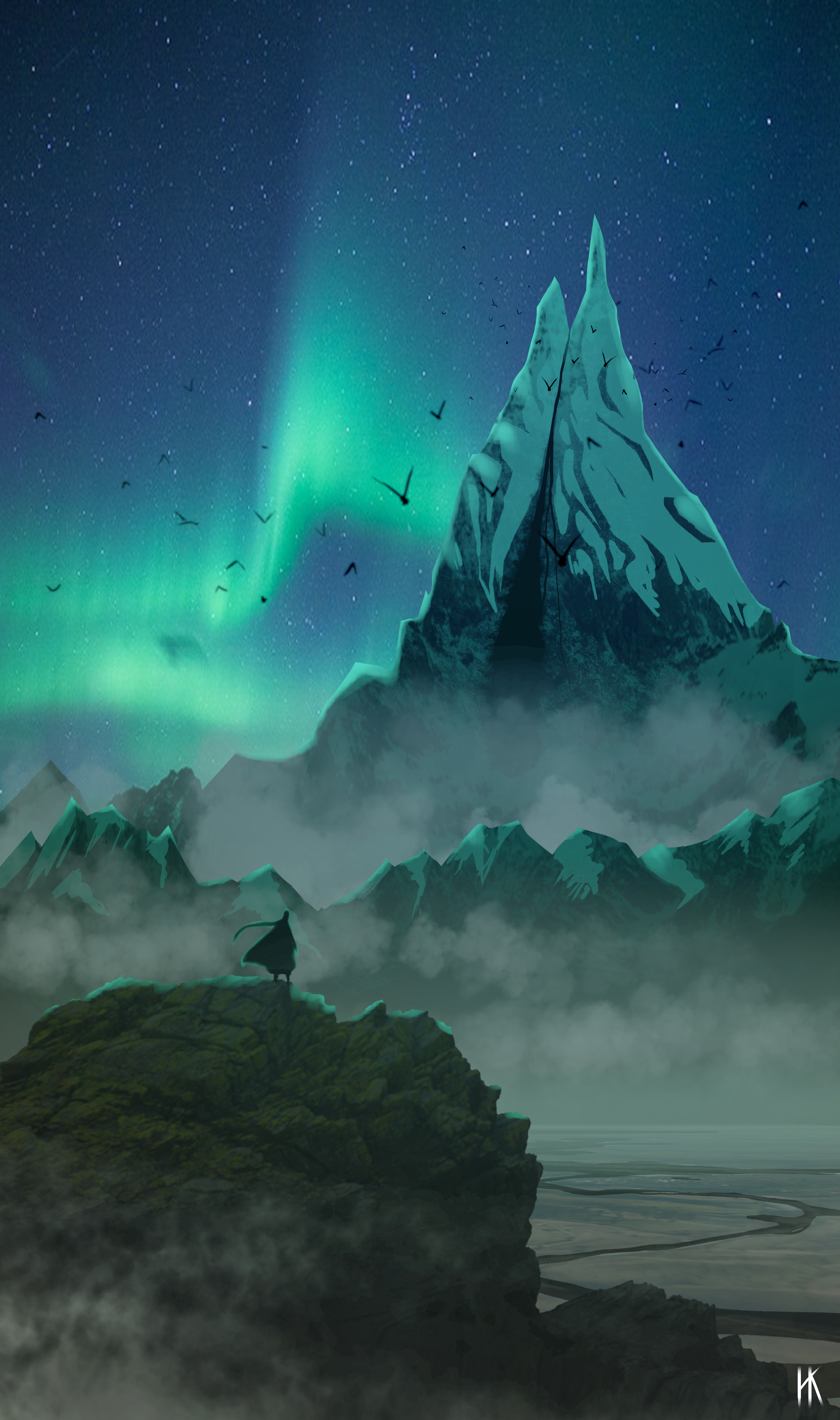 Styx mountain Northern Lights theme