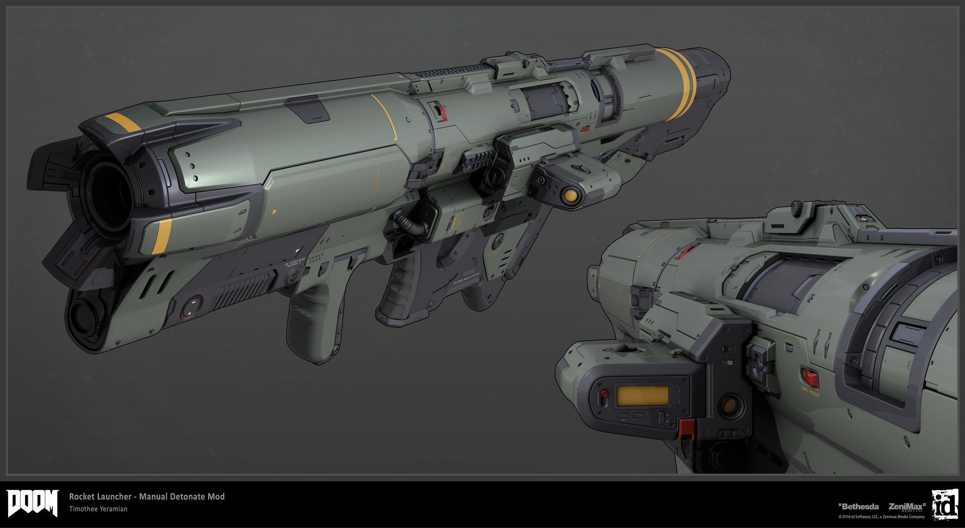 Artstation Doom Rocket Launcher Timothee Yeramian