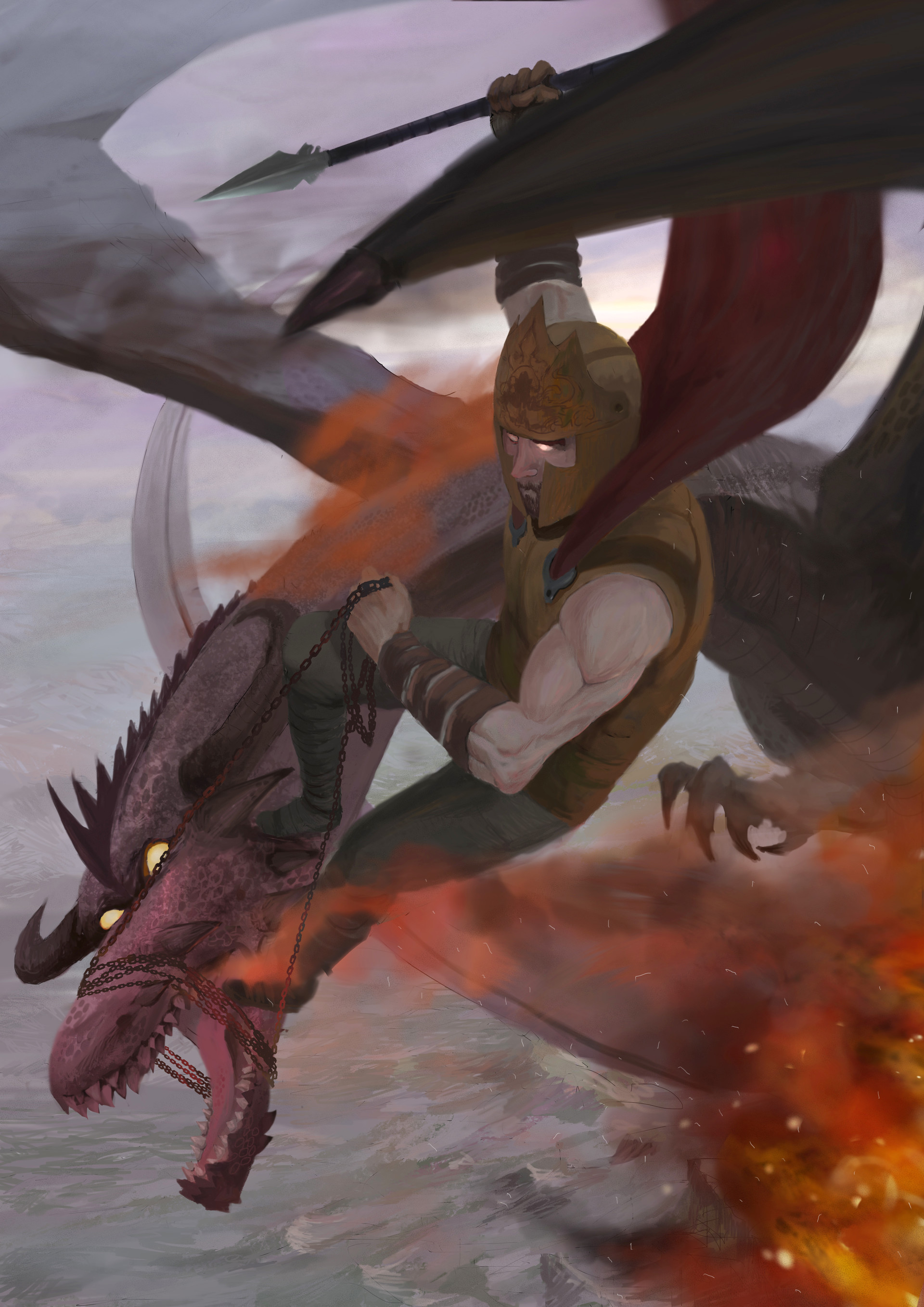 Rhenel Serencio Enraged dragon vs the furious knight