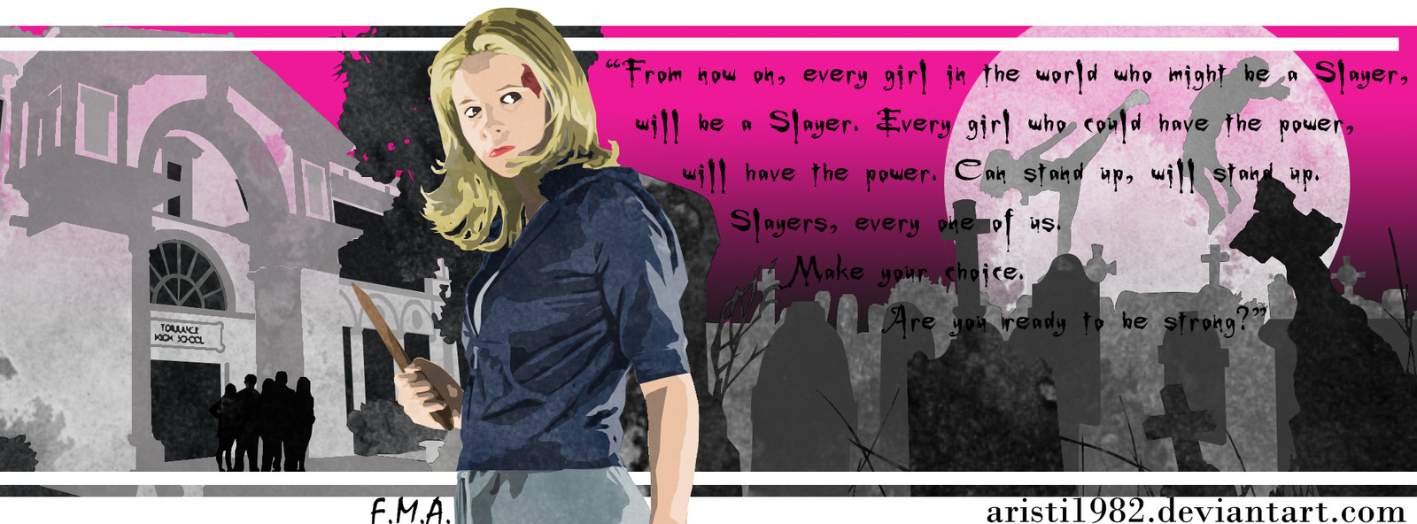 12. Buffy with quote