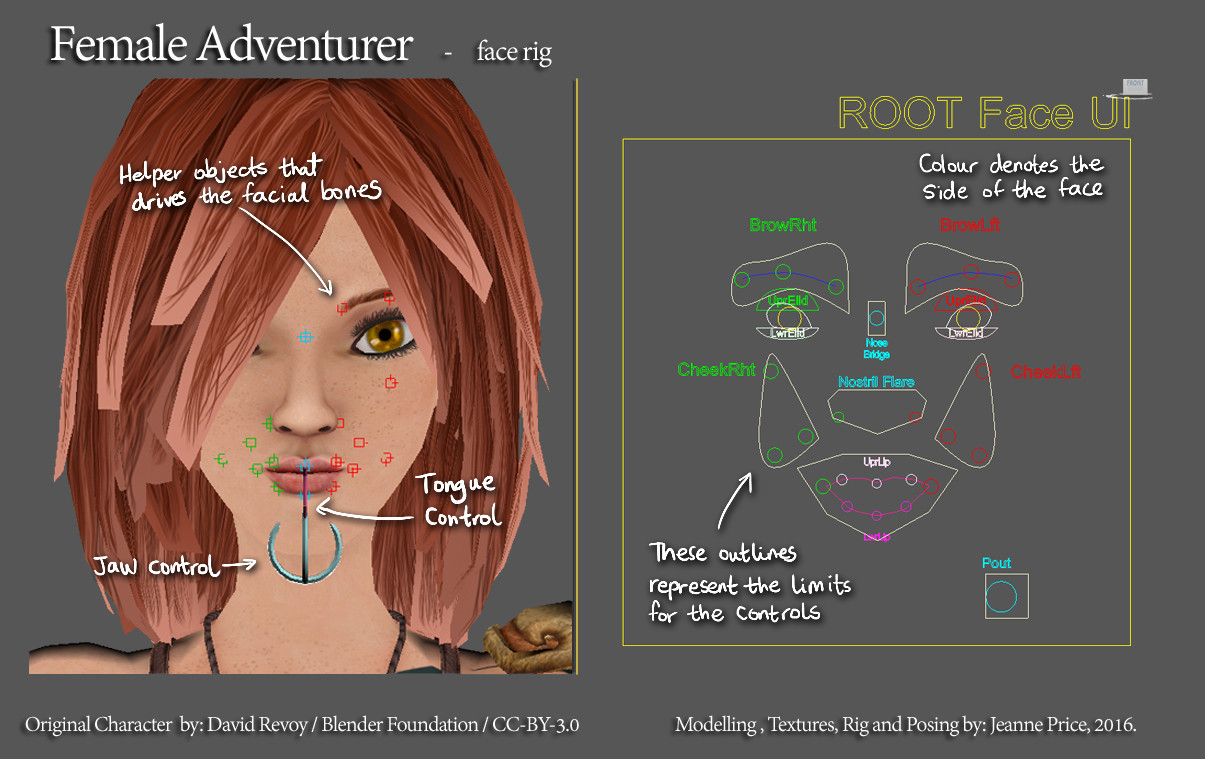 Artstation Character Development Female Adventurer Rig And