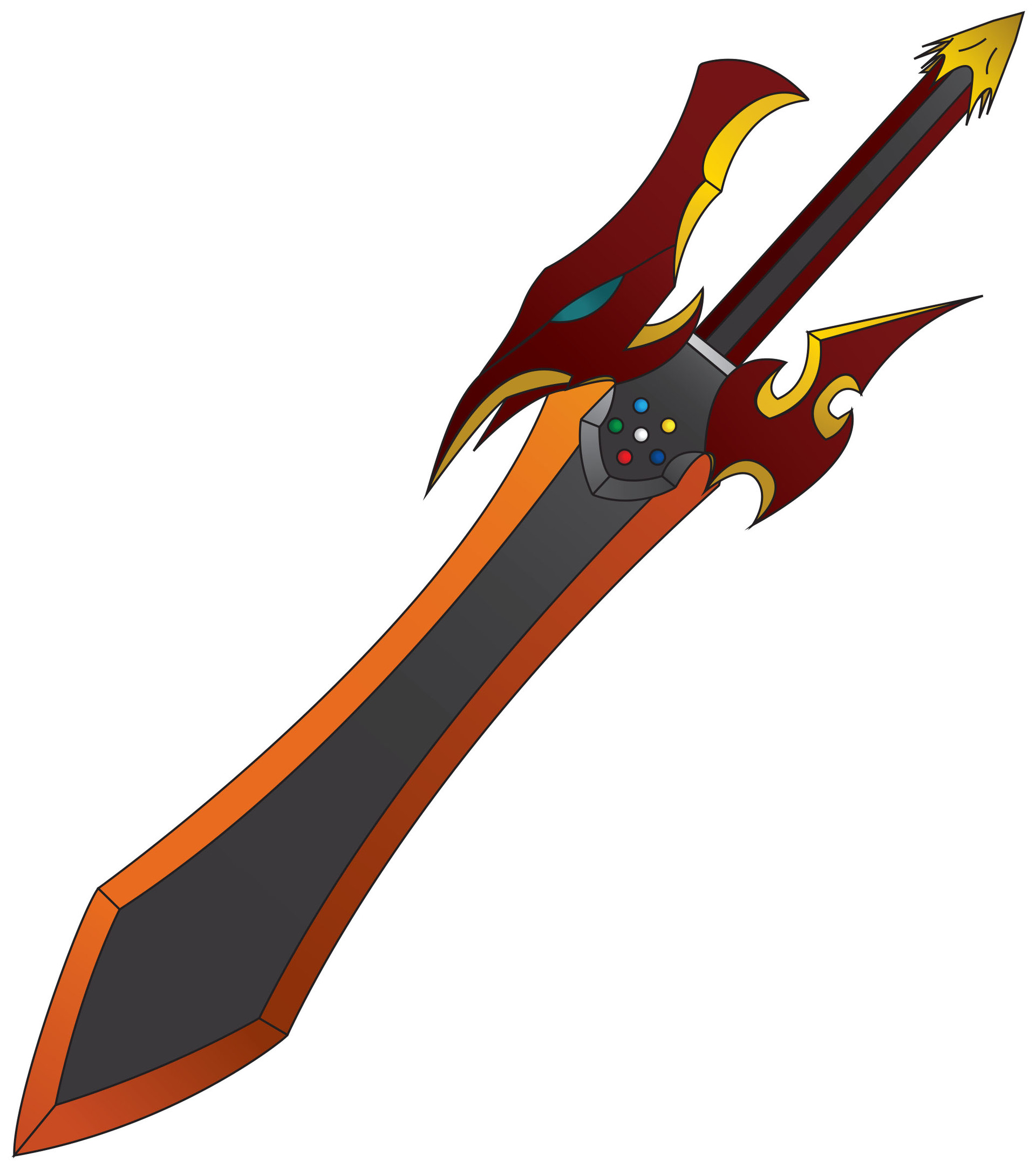 ArtStation - Draconic Beserk sword
