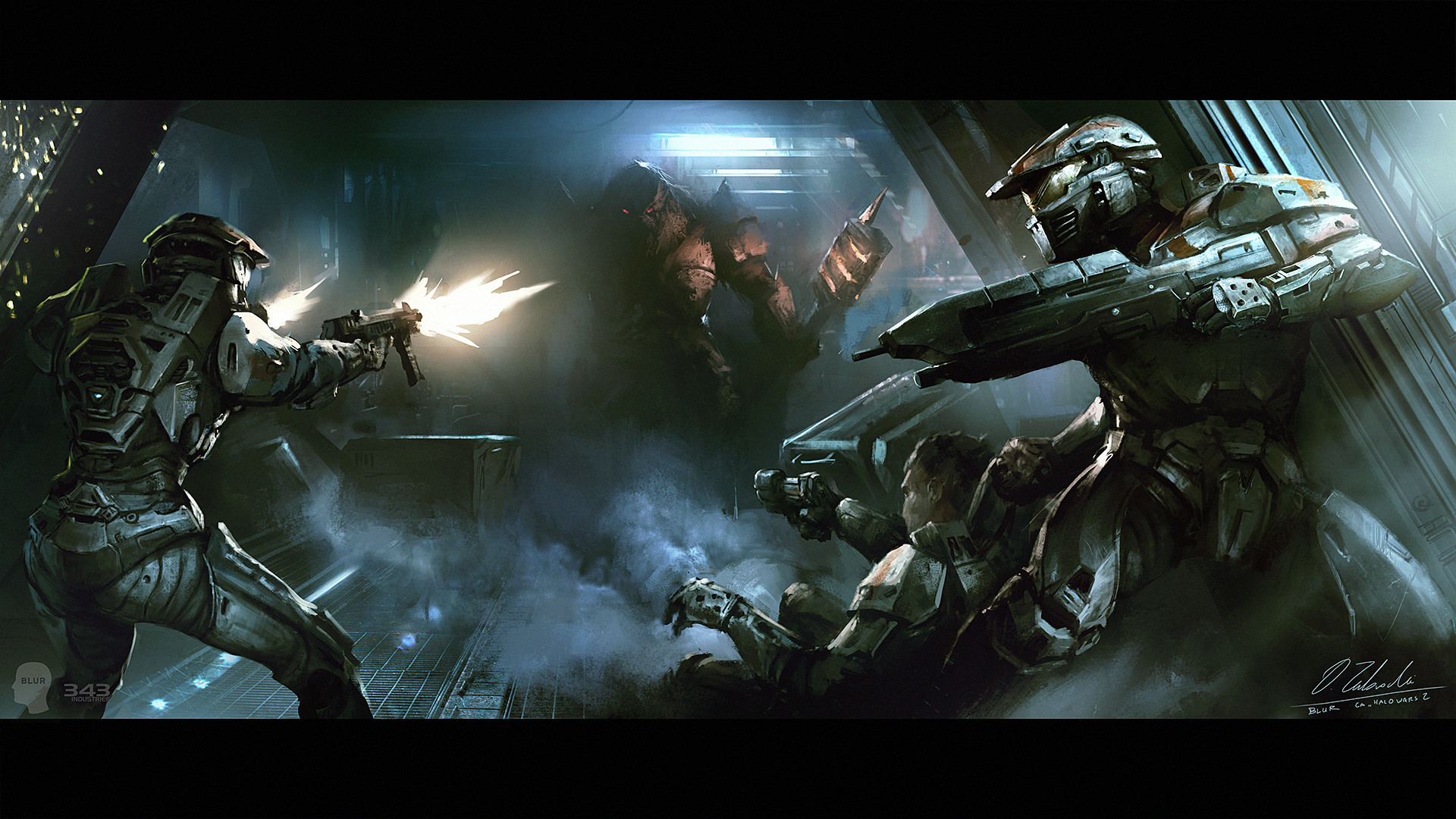 Artstation Halo Wars 2 Trailer Escape Darek Zabrocki