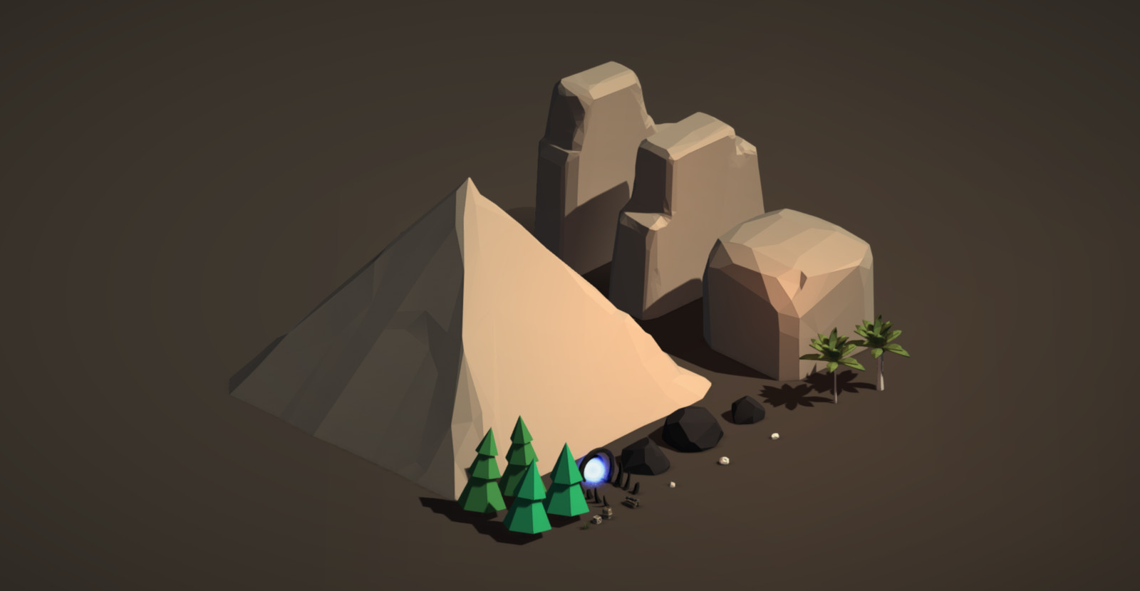 Artstation Low Poly Free Pack Unity Asset Store Tornado Bandits
