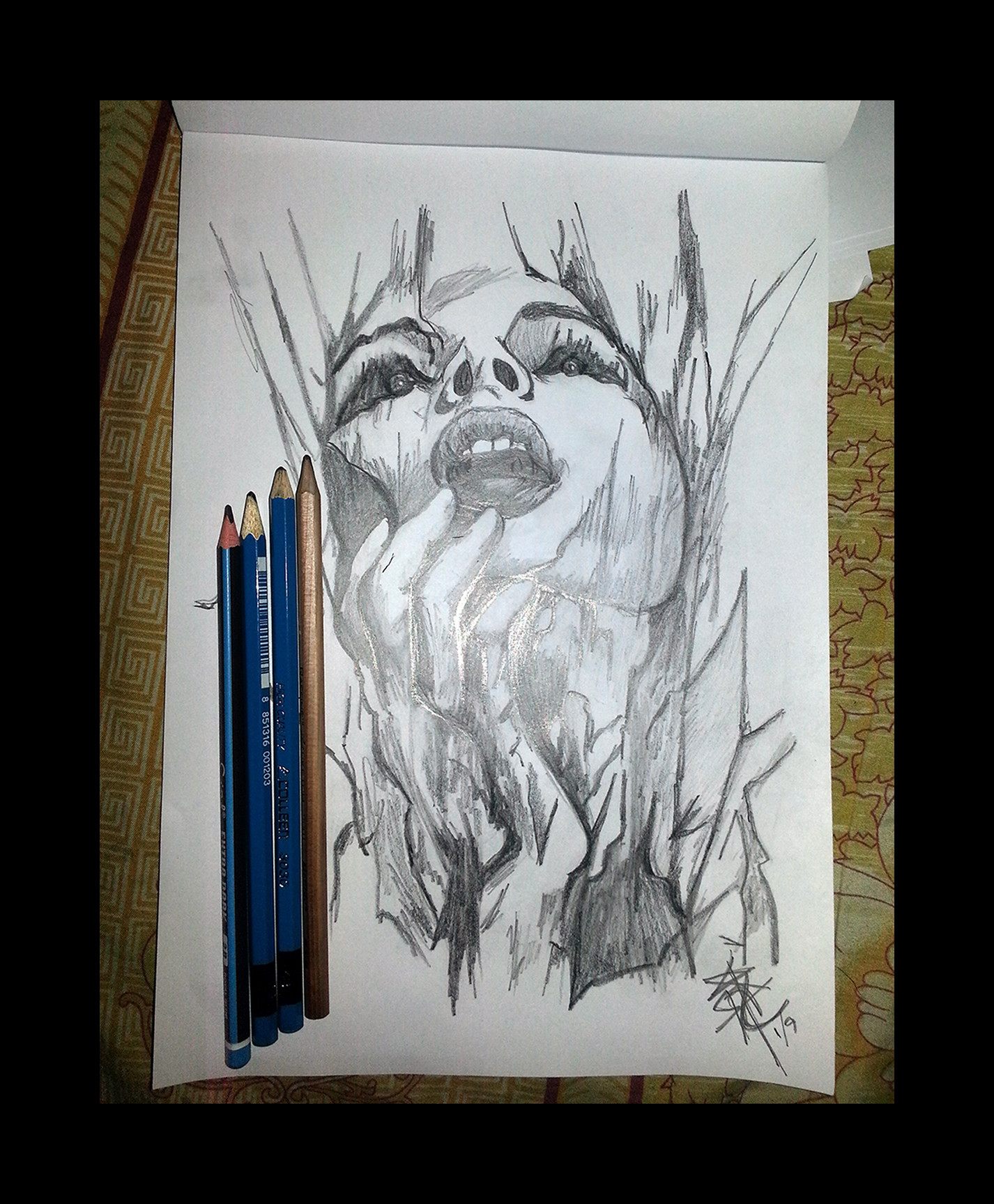 Artstation Pencil Drawing Namal C